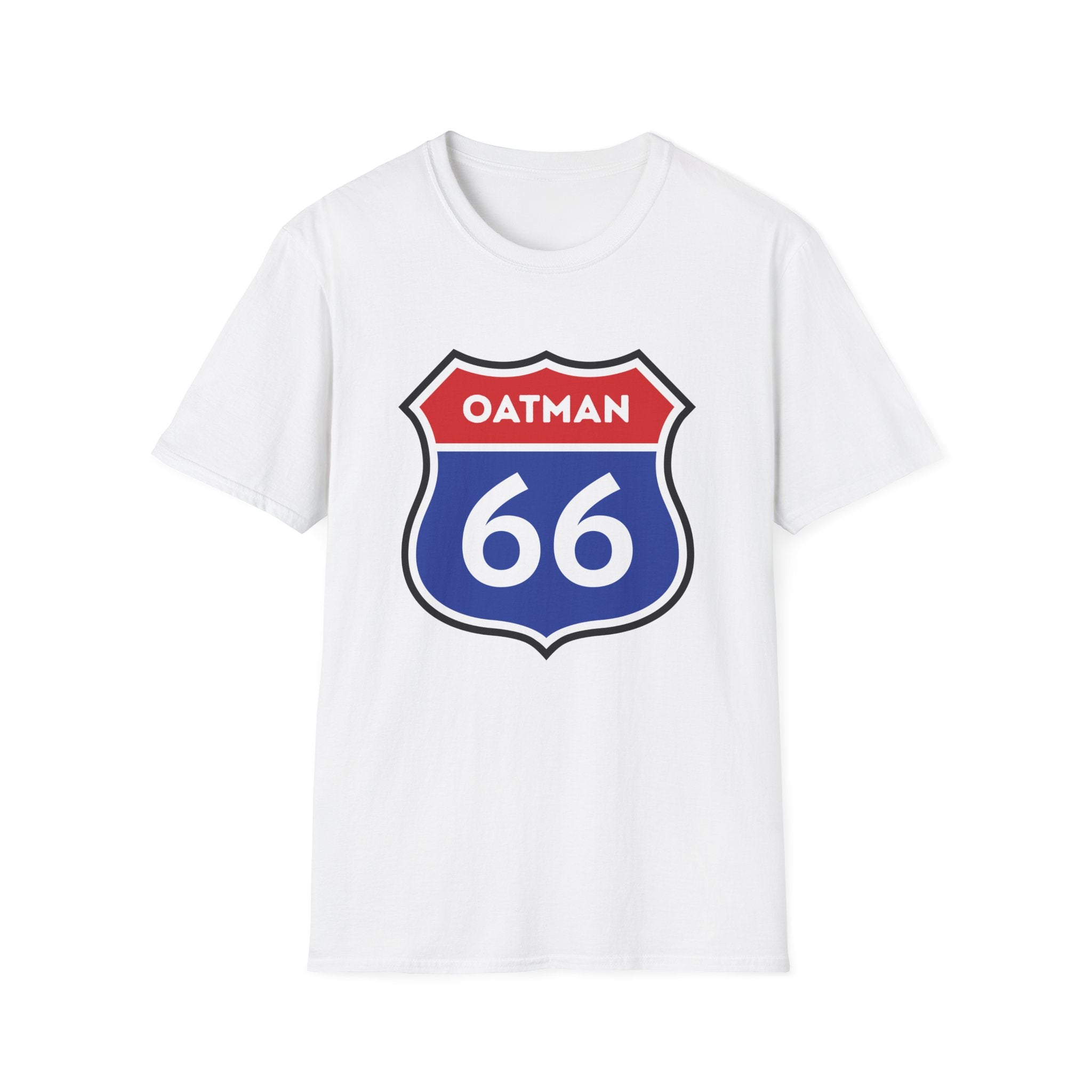 Oatman 66 Shield T-Shirt | Route 66 Roadtrip Sign Tee