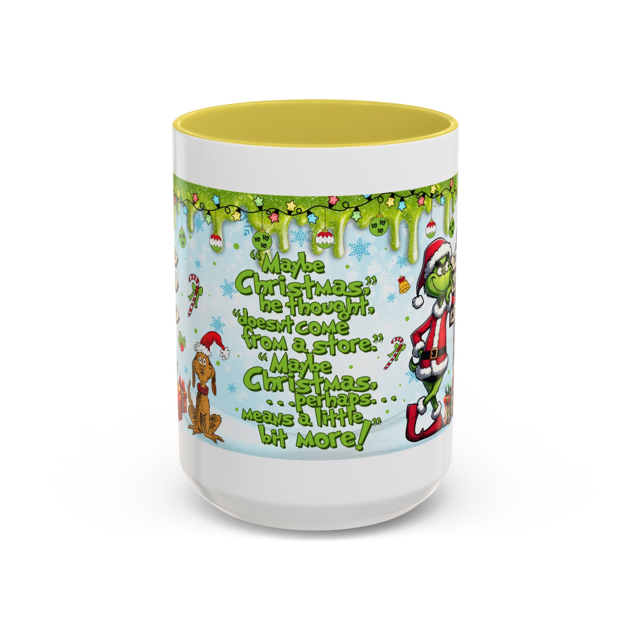 Grinch Christmas Mug | Colorful 11oz 15oz Ceramic Coffee Cup