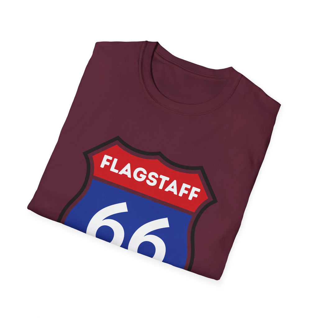 Flagstaff Route 66 Shield T-Shirt | Vintage Highway Sign Tee
