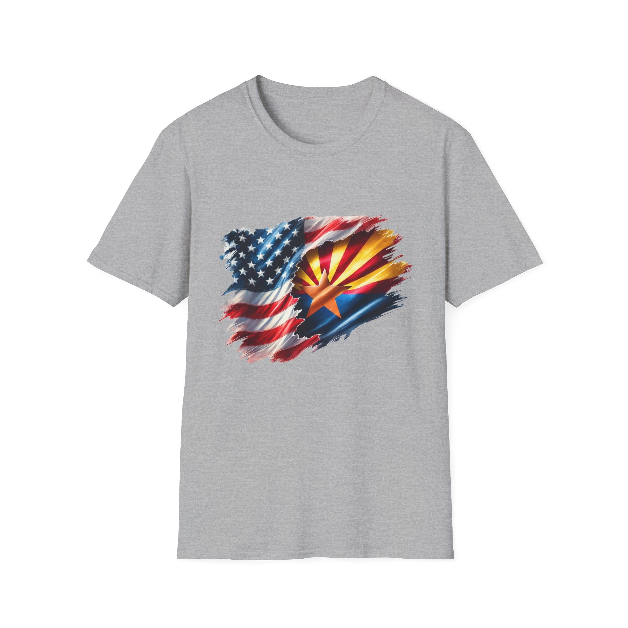 Arizona Flag with American Flag T-Shirt | Patriotic State Pride Tee