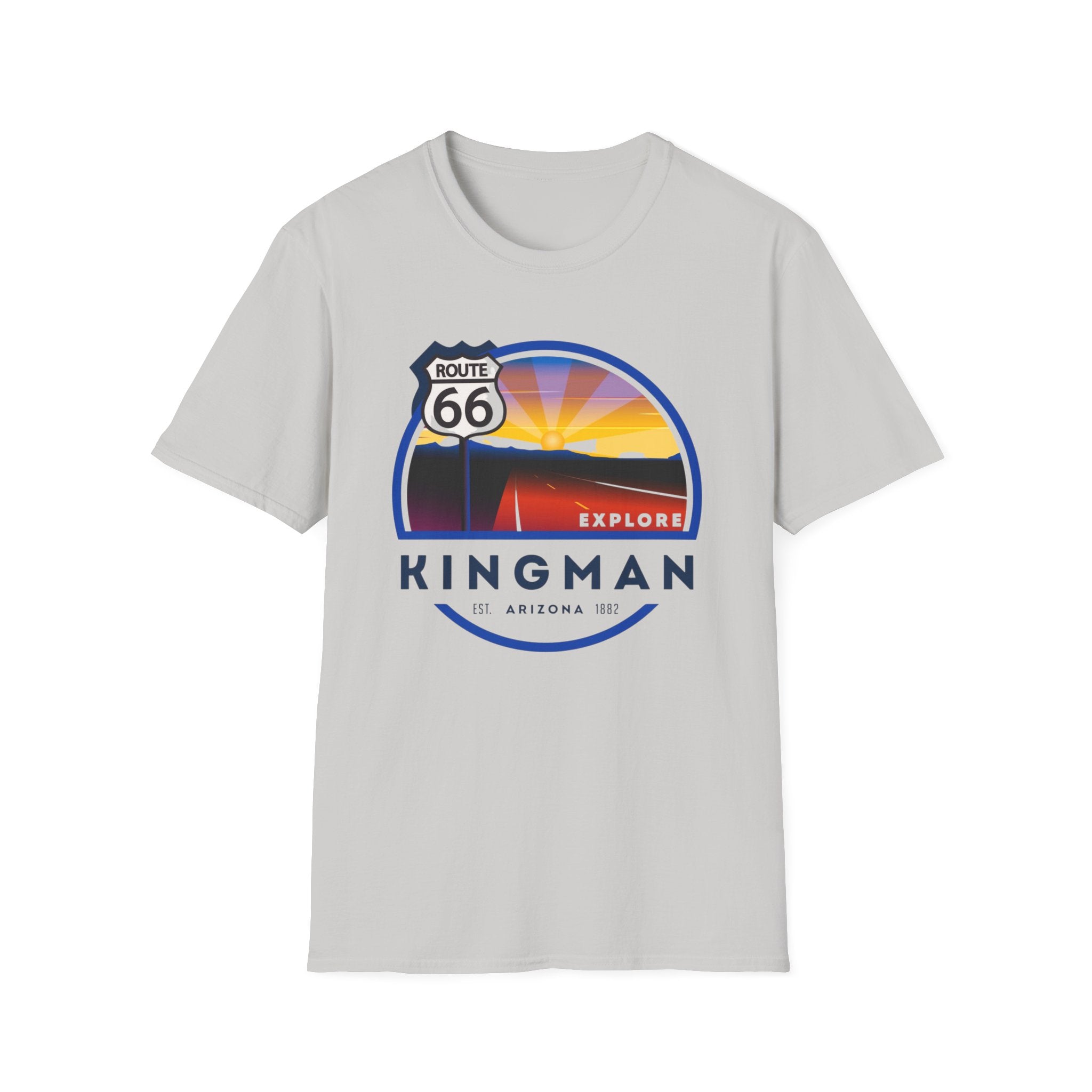 Route 66 Kingman Arizona T-Shirt — Vintage Sunset Explore Graphic Tee