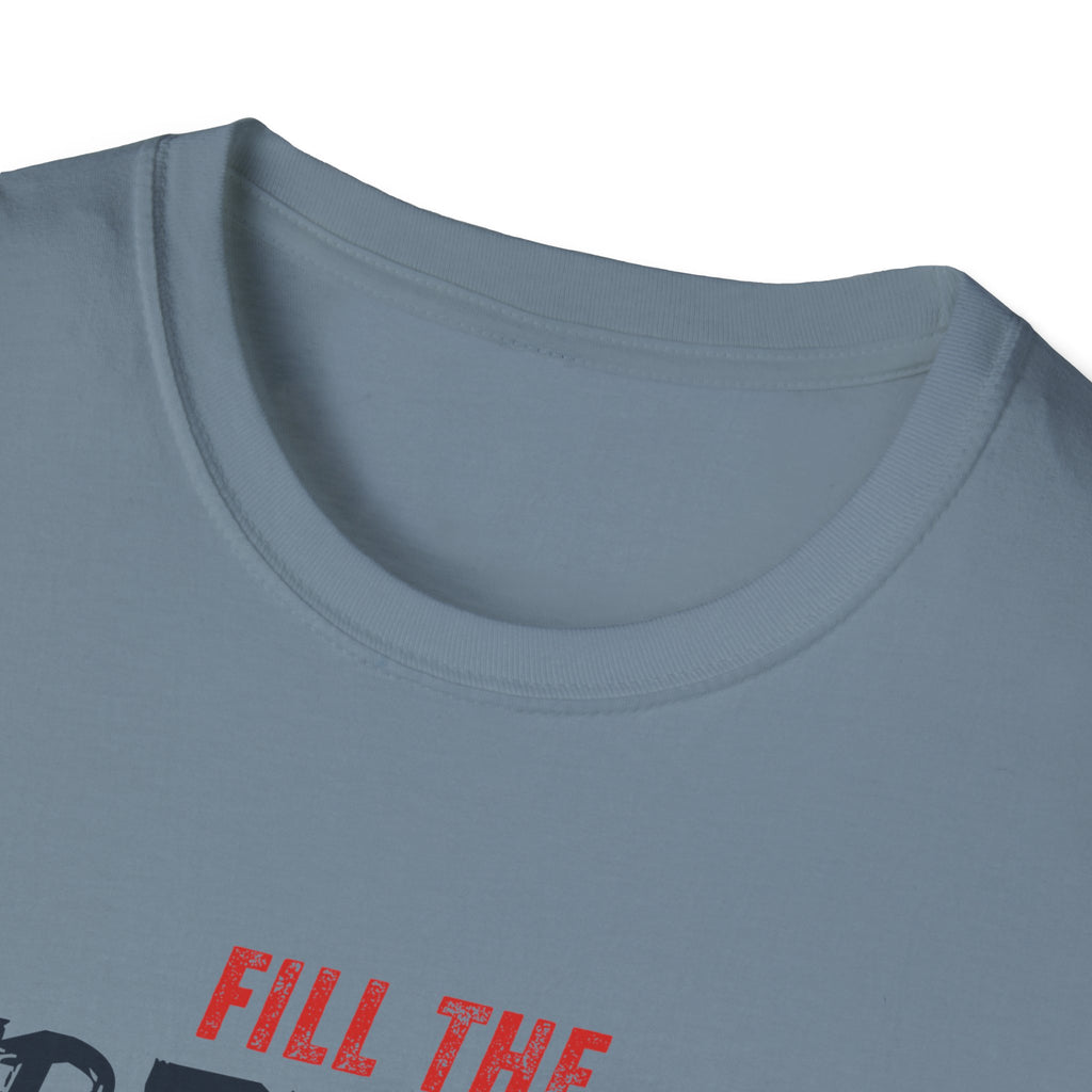 Fill the Freedom Vintage Car T-Shirt | American Flag Wings Chicago to Santa Monica