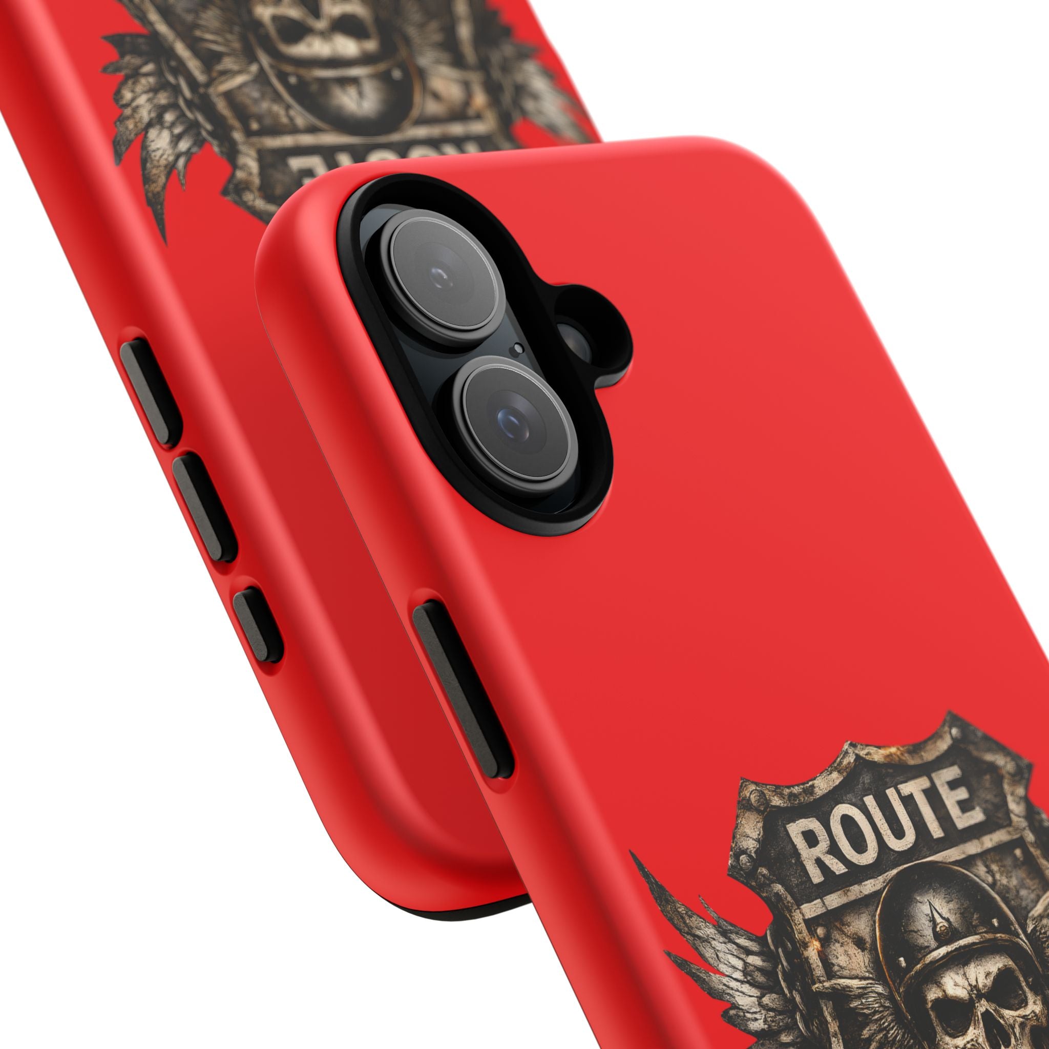Route 66 Skull Helmet phone case | Motorcycle emblem, Ride the Legend