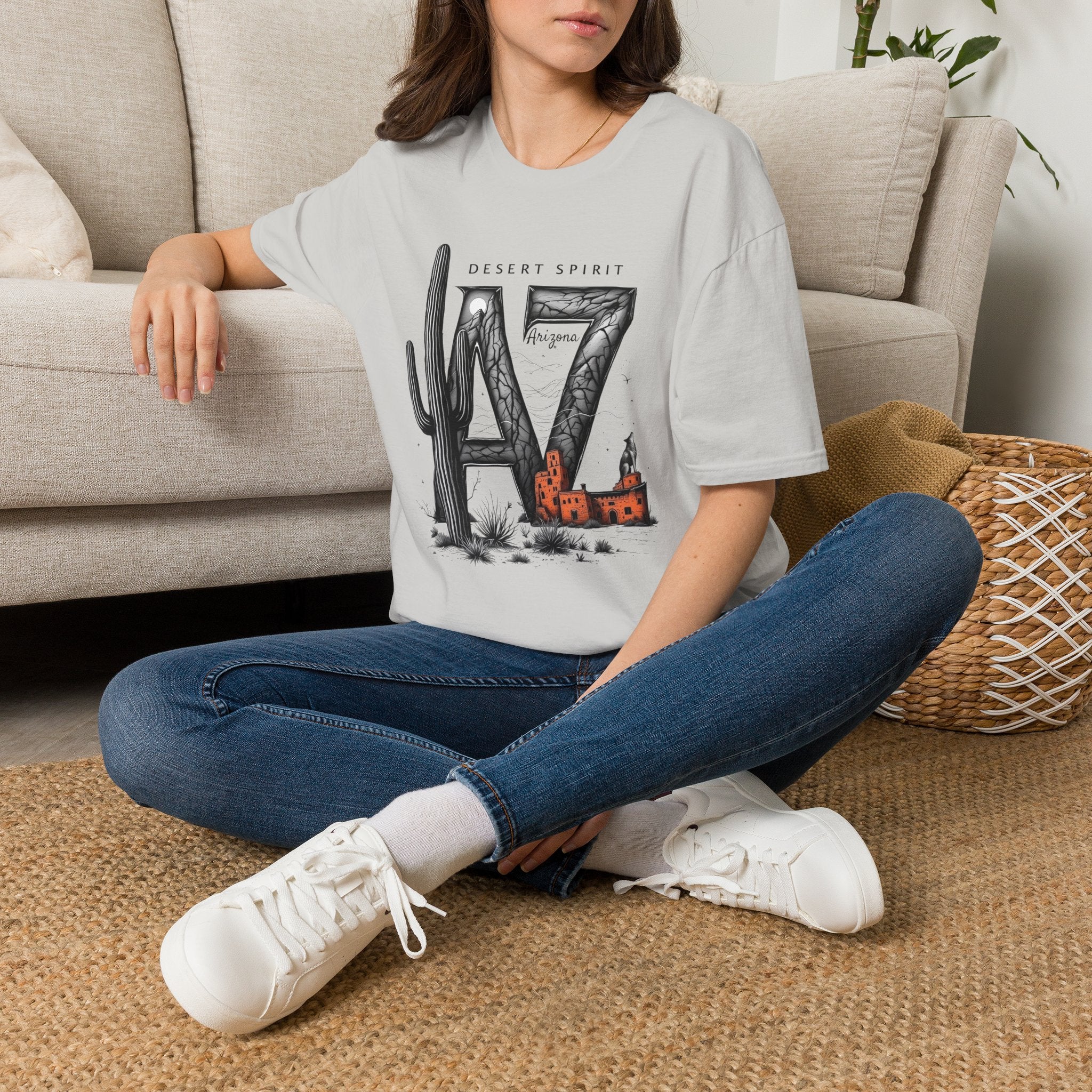 Arizona Desert Spirit T-Shirt | AZ Cactus Southwest Illustration