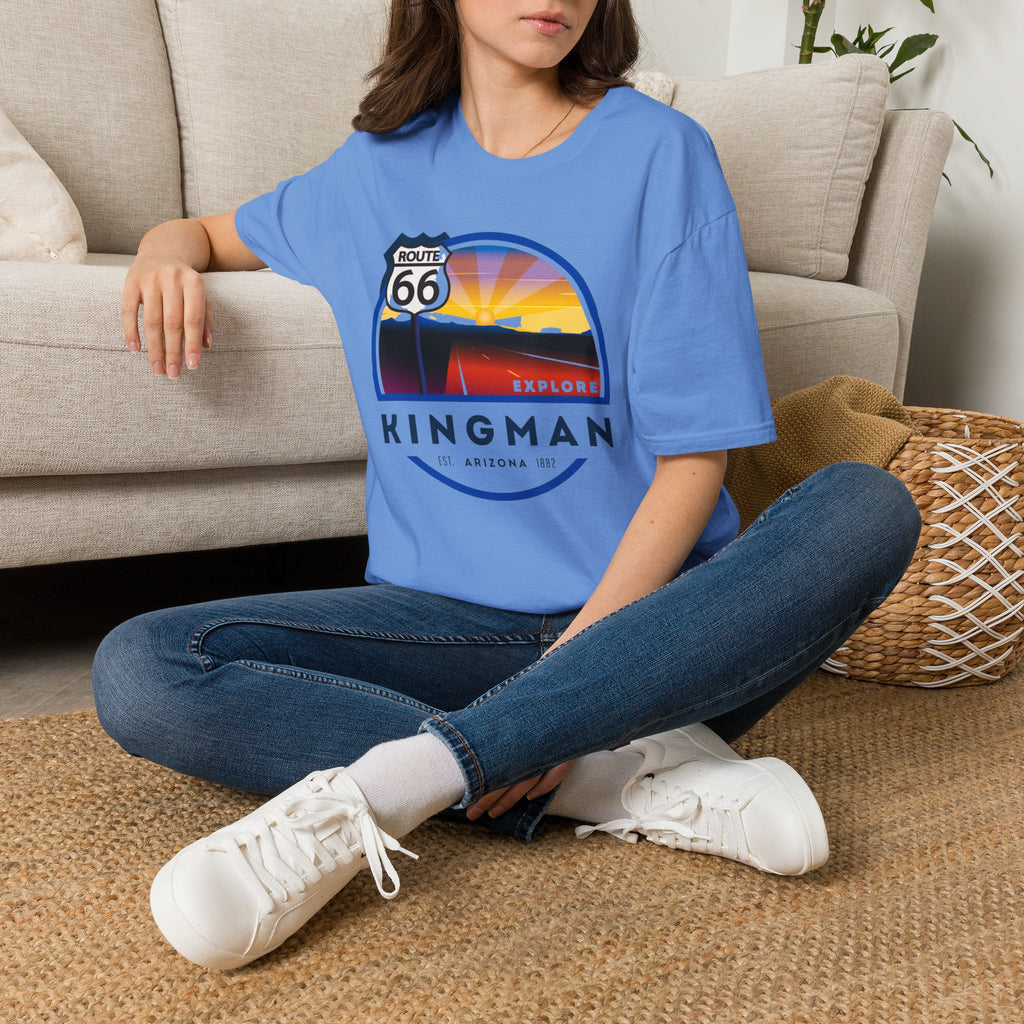 Route 66 Kingman Arizona T-Shirt — Vintage Sunset Explore Graphic Tee
