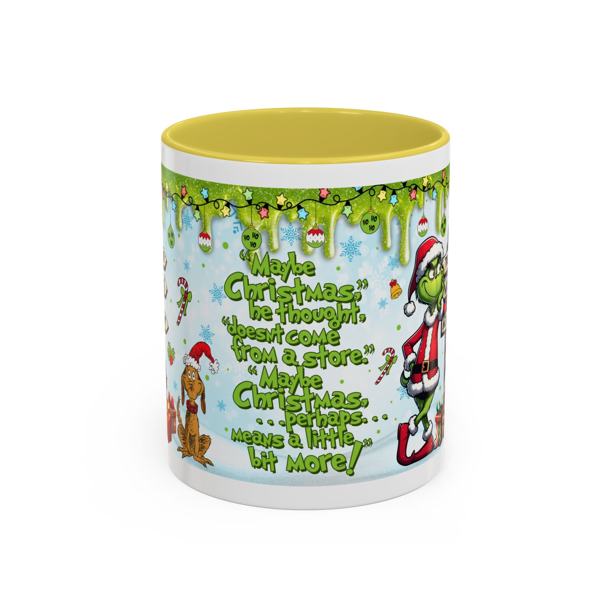 Grinch Christmas Mug | Colorful 11oz 15oz Ceramic Coffee Cup