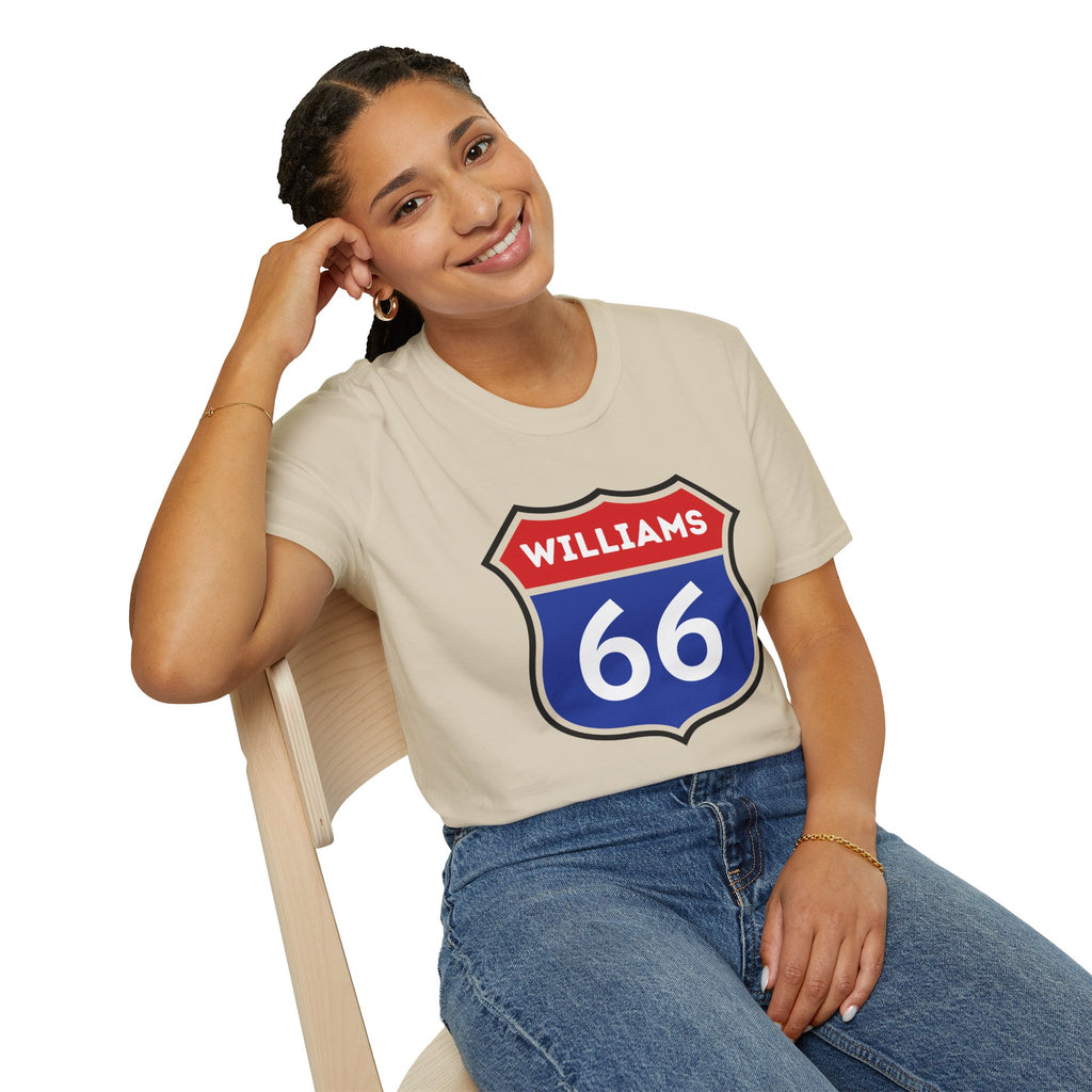 Williams 66 Shield T-Shirt | Route 66 Road Sign Shirt
