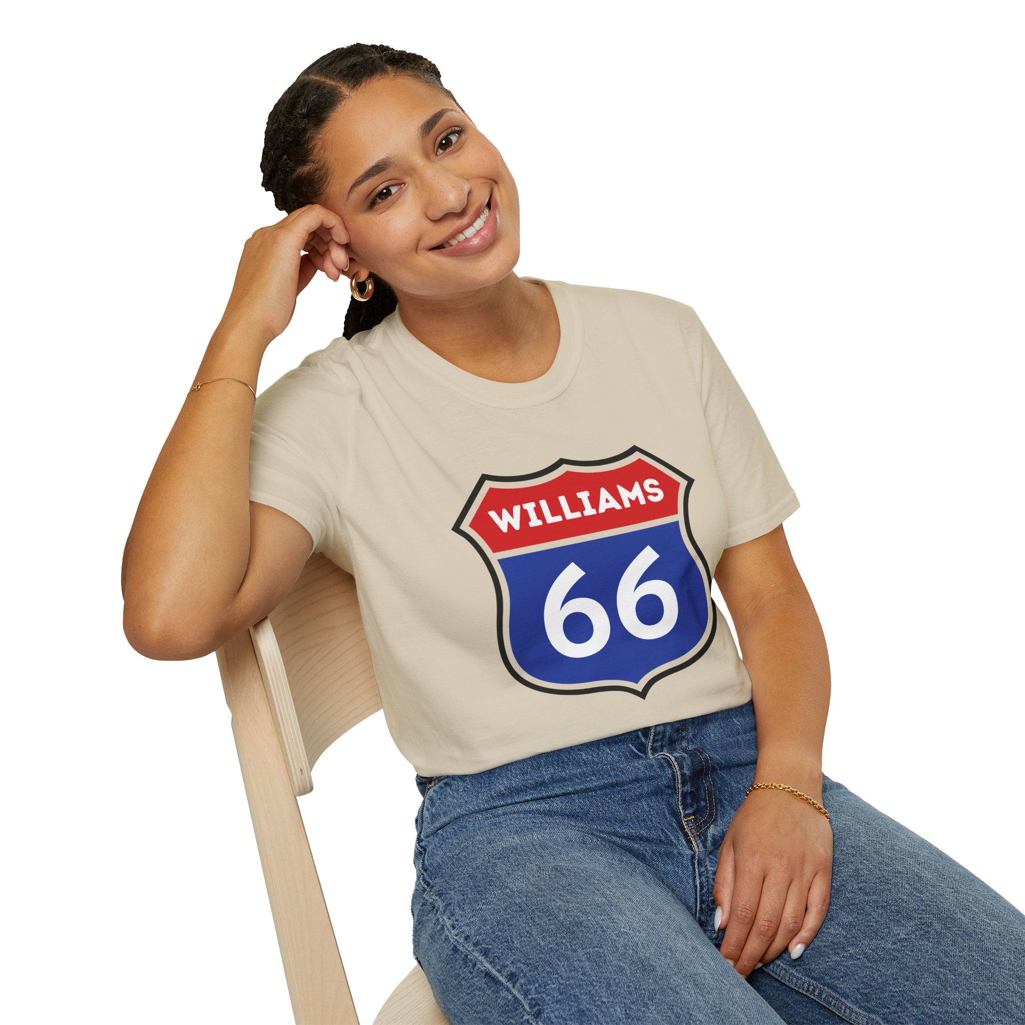 Williams 66 Shield T-Shirt | Route 66 Road Sign Shirt