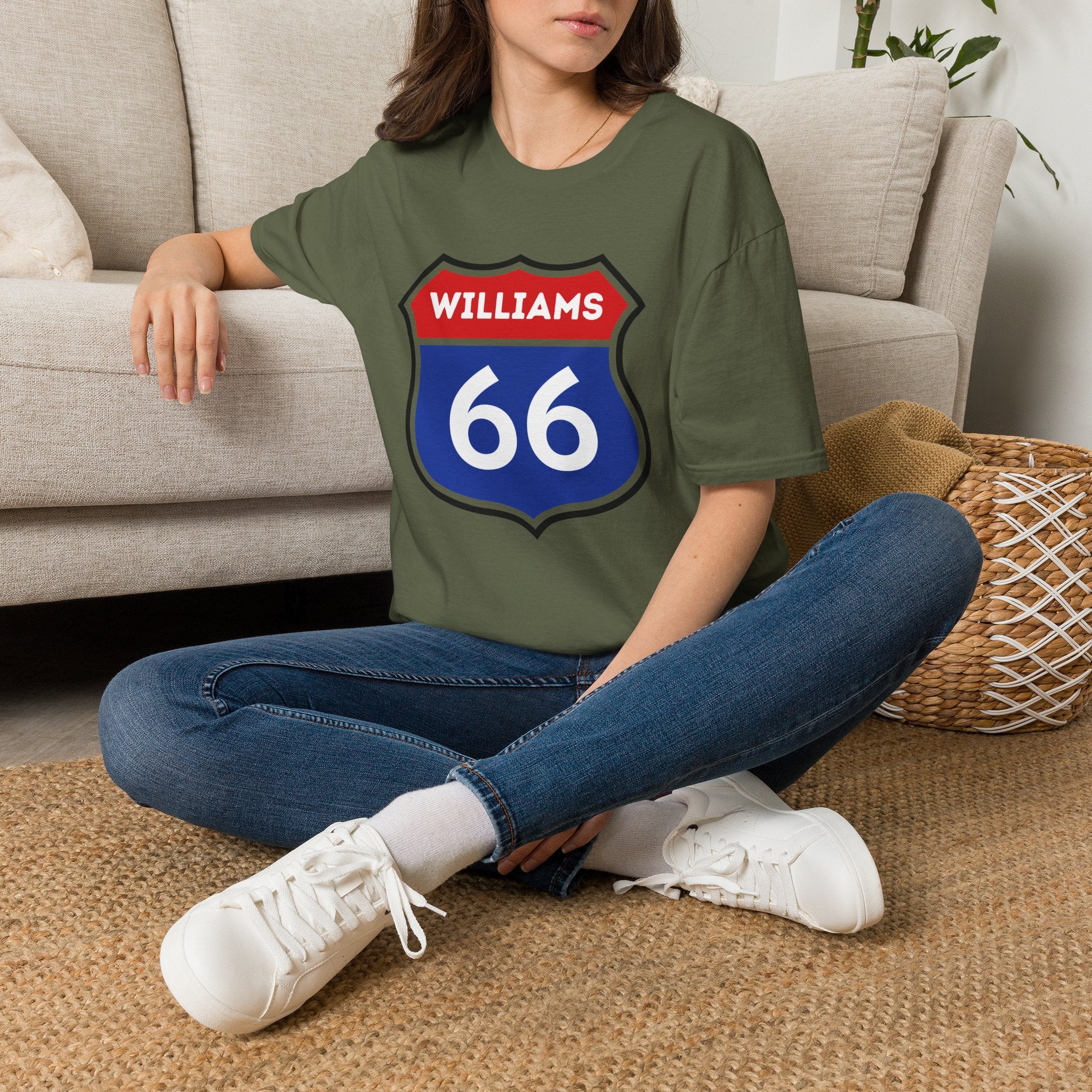 Williams 66 Shield T-Shirt | Route 66 Road Sign Shirt