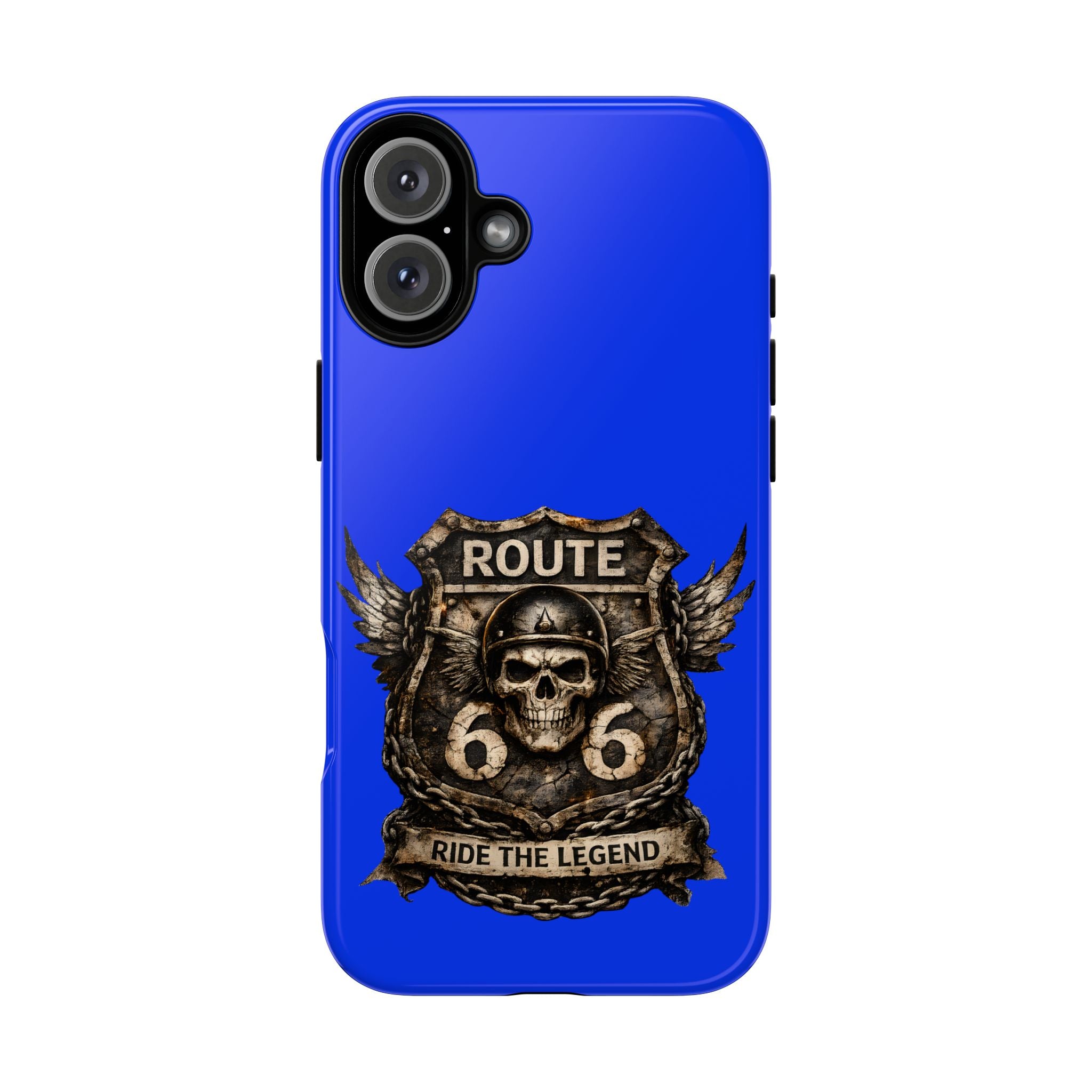 Route 66 Skull Helmet phone case | Motorcycle emblem, Ride the Legend