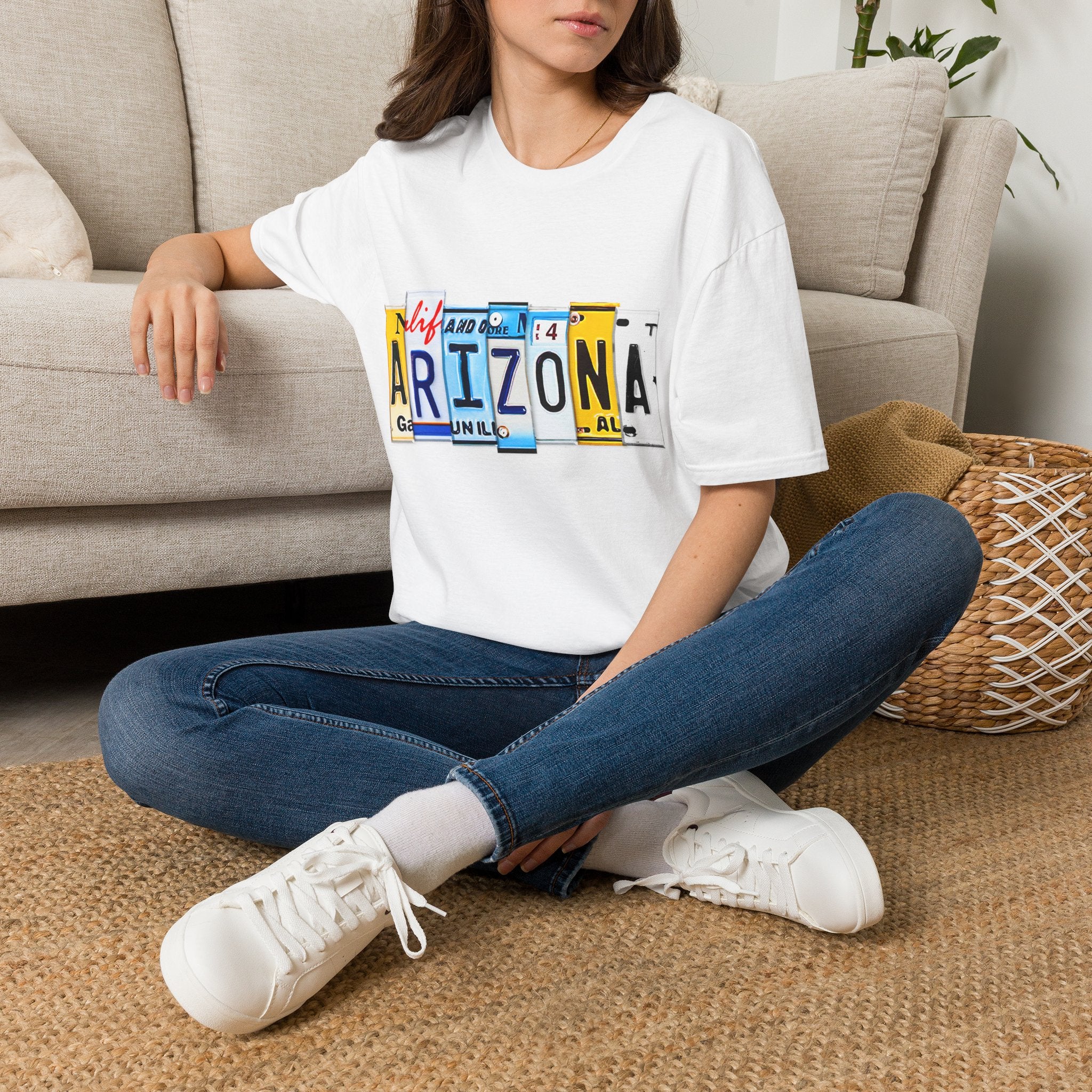 Arizona License Plate Collage T-Shirt | State Graphic Tee