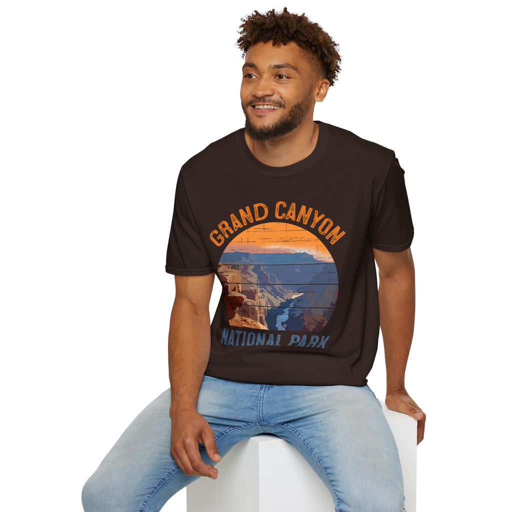 Grand Canyon National Park T-Shirt | Vintage Sunset Landscape
