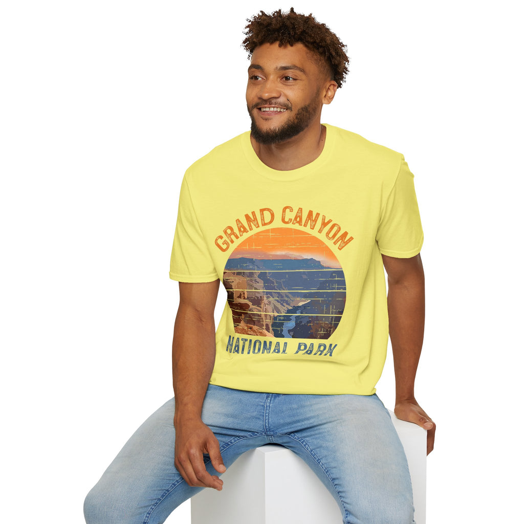 Grand Canyon National Park T-Shirt | Vintage Sunset Landscape