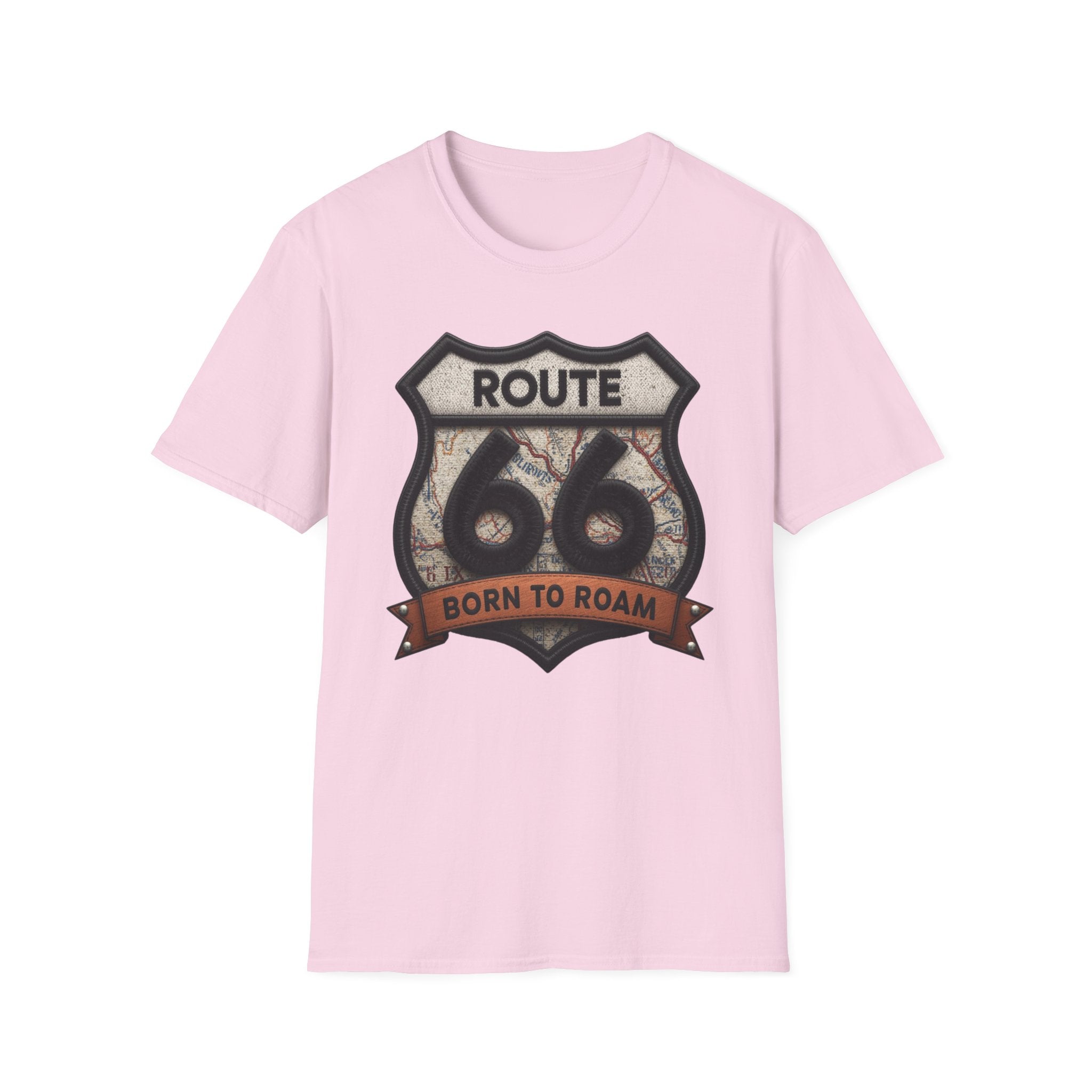 Route 66 Born to Roam T-Shirt | Vintage Highway Shield Tee