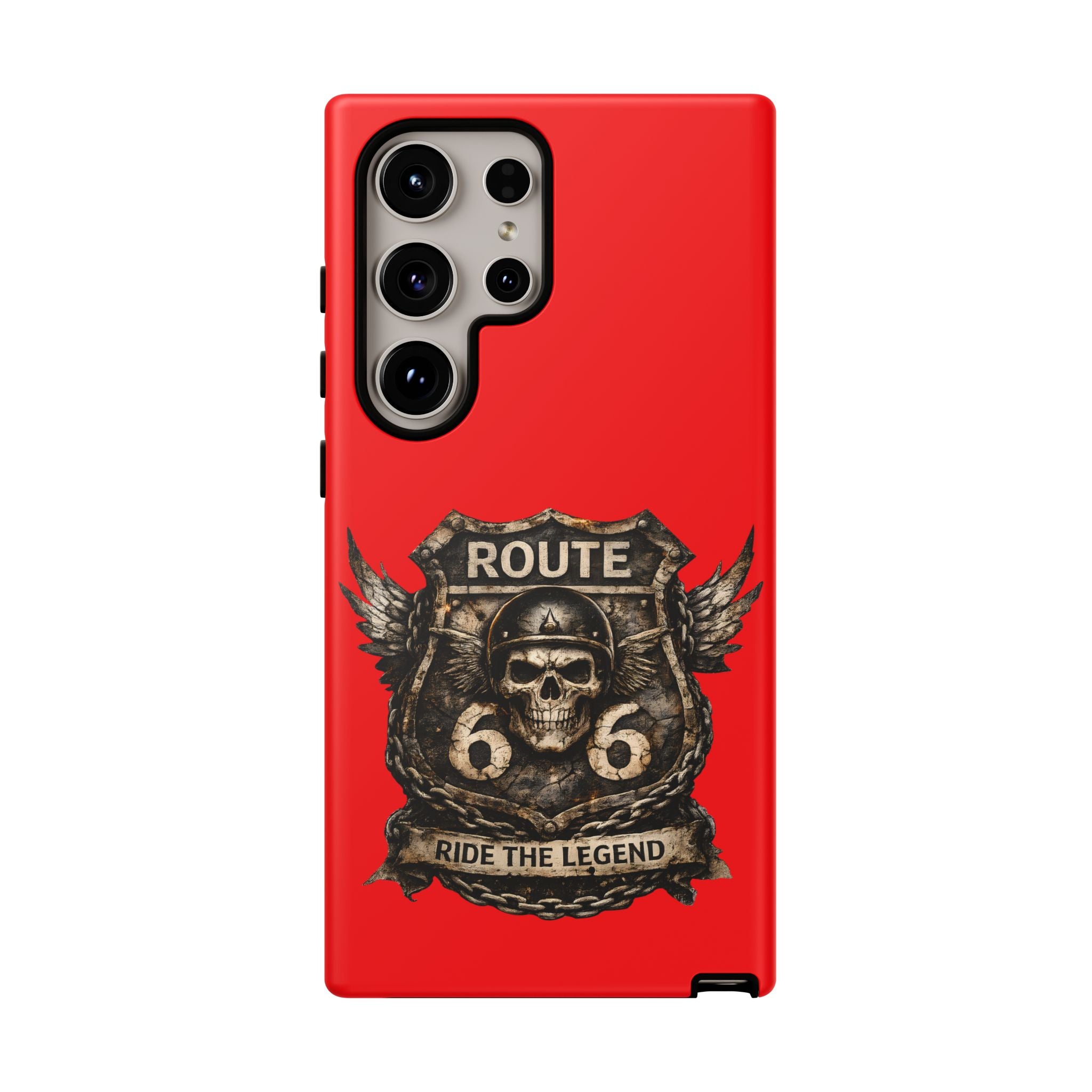 Route 66 Skull Helmet phone case | Motorcycle emblem, Ride the Legend
