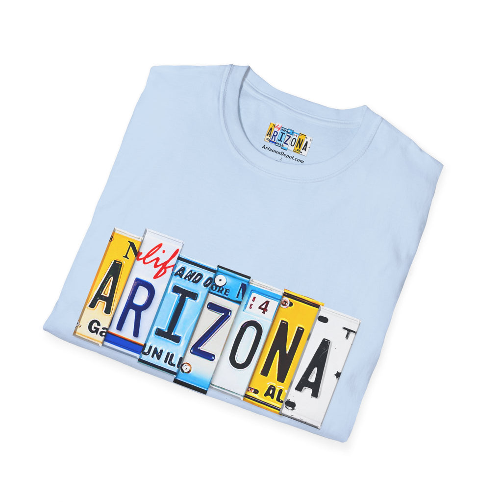 Arizona License Plate Collage T-Shirt | State Graphic Tee
