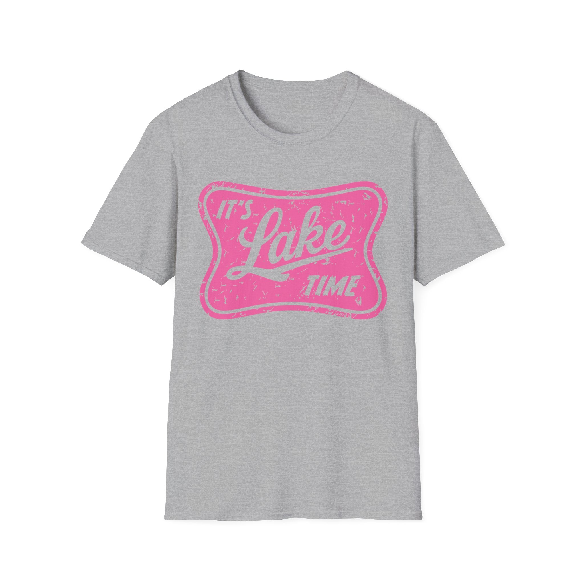 Lake Life Graphic Tee | Its Lake Time T-Shirt, Unisex Softstyle Tee, Womans Girls Teens, Summer Outdoor Tee, Lake Lover Gift