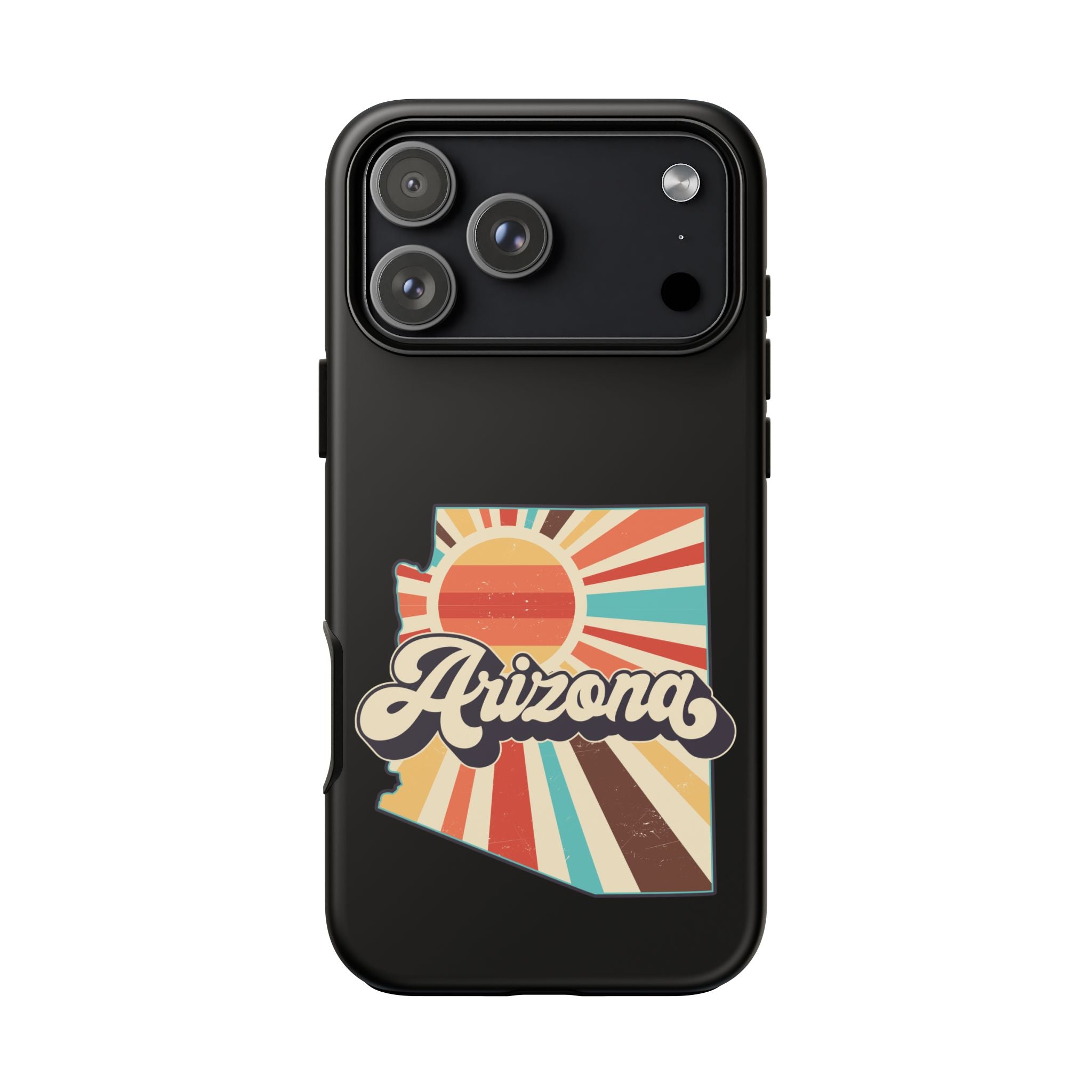 Arizona State Outline Retro Sunset Phone Case | AZ Tough Case
