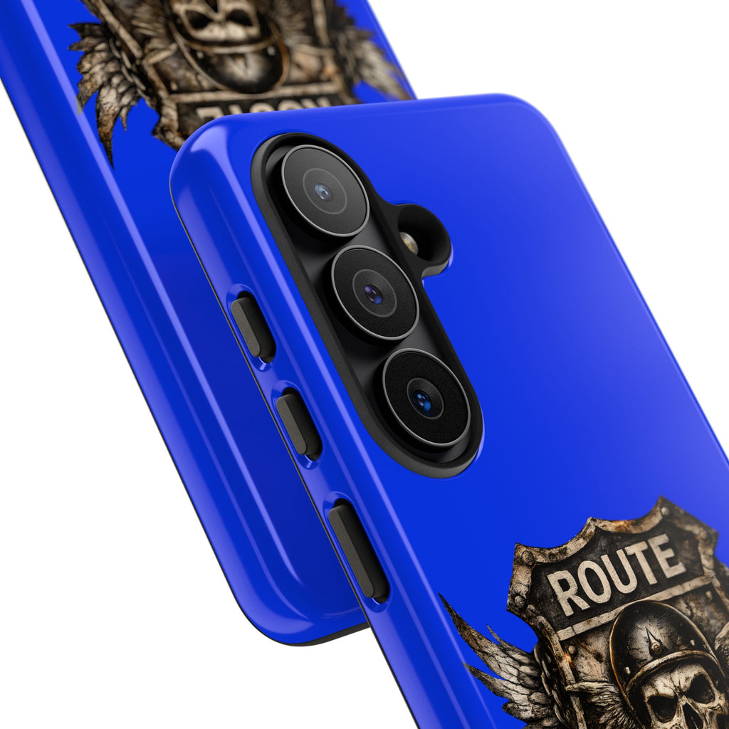 Route 66 Skull Helmet phone case | Motorcycle emblem, Ride the Legend