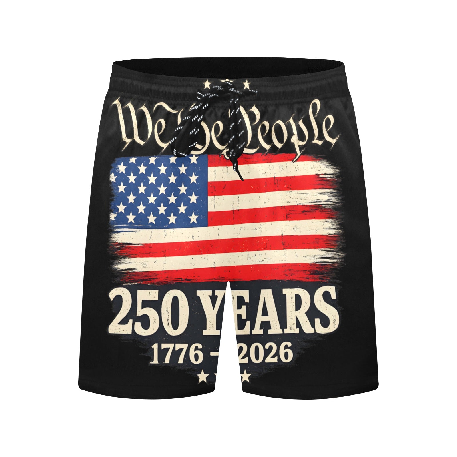 We the People 250 Years 1776 - 2026 Men's Mid-Length Beach Shorts Free Delivery