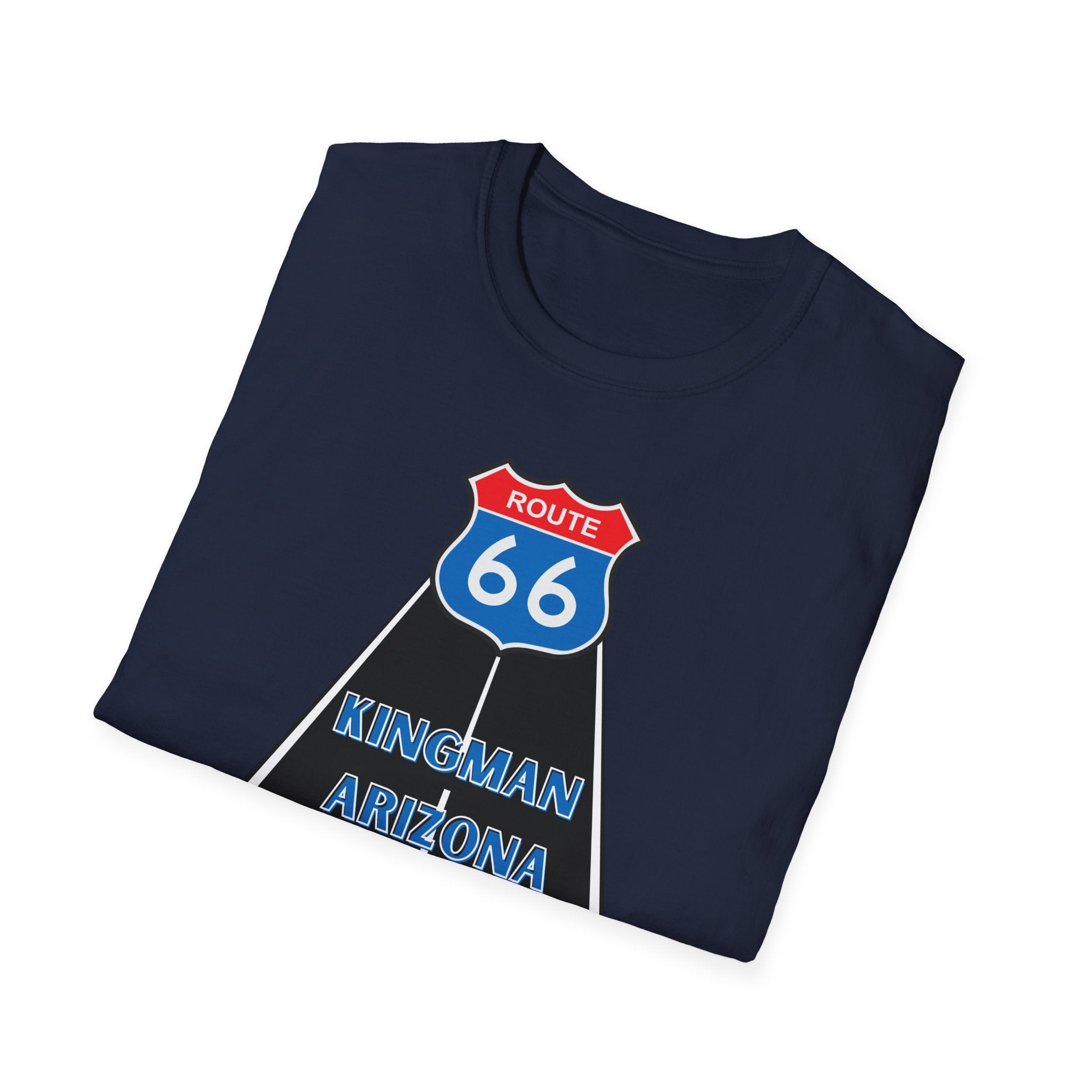 Route 66 Kingman Arizona Men's Woman's Softstyle T-Shirt