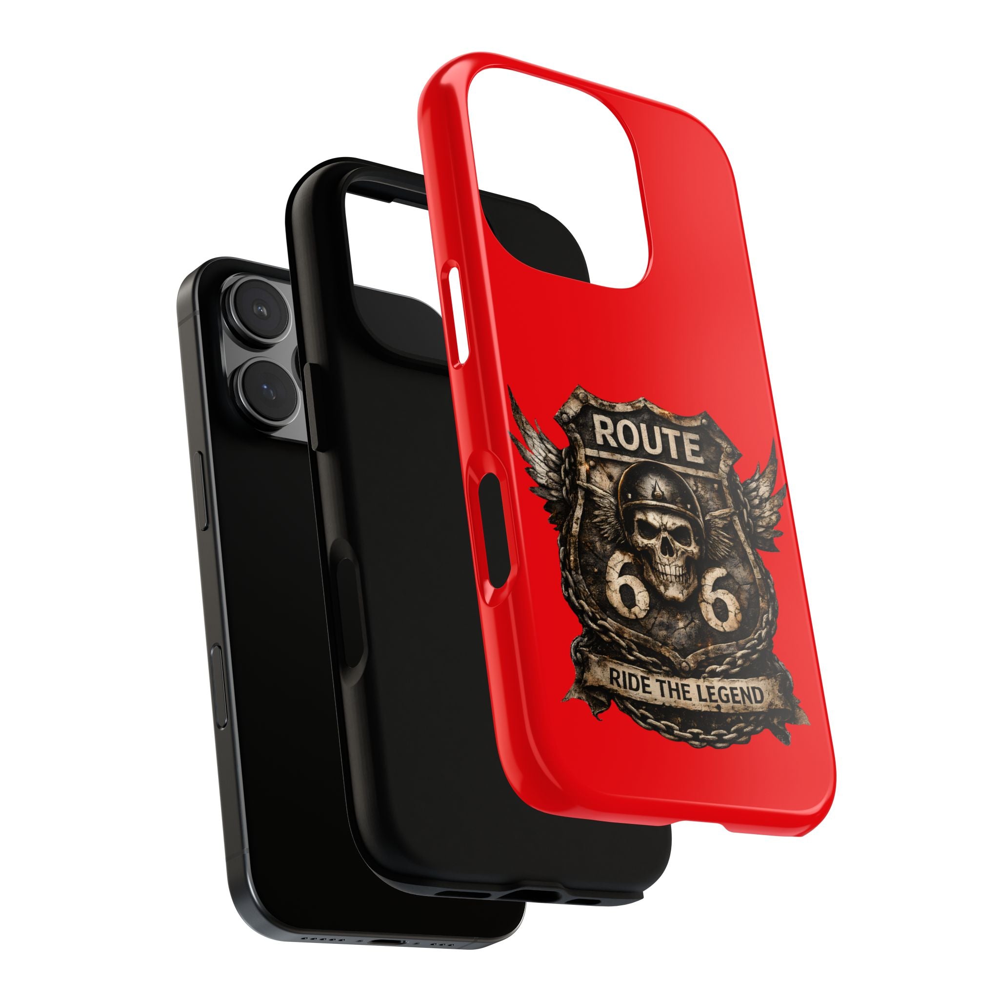 Route 66 Skull Helmet phone case | Motorcycle emblem, Ride the Legend