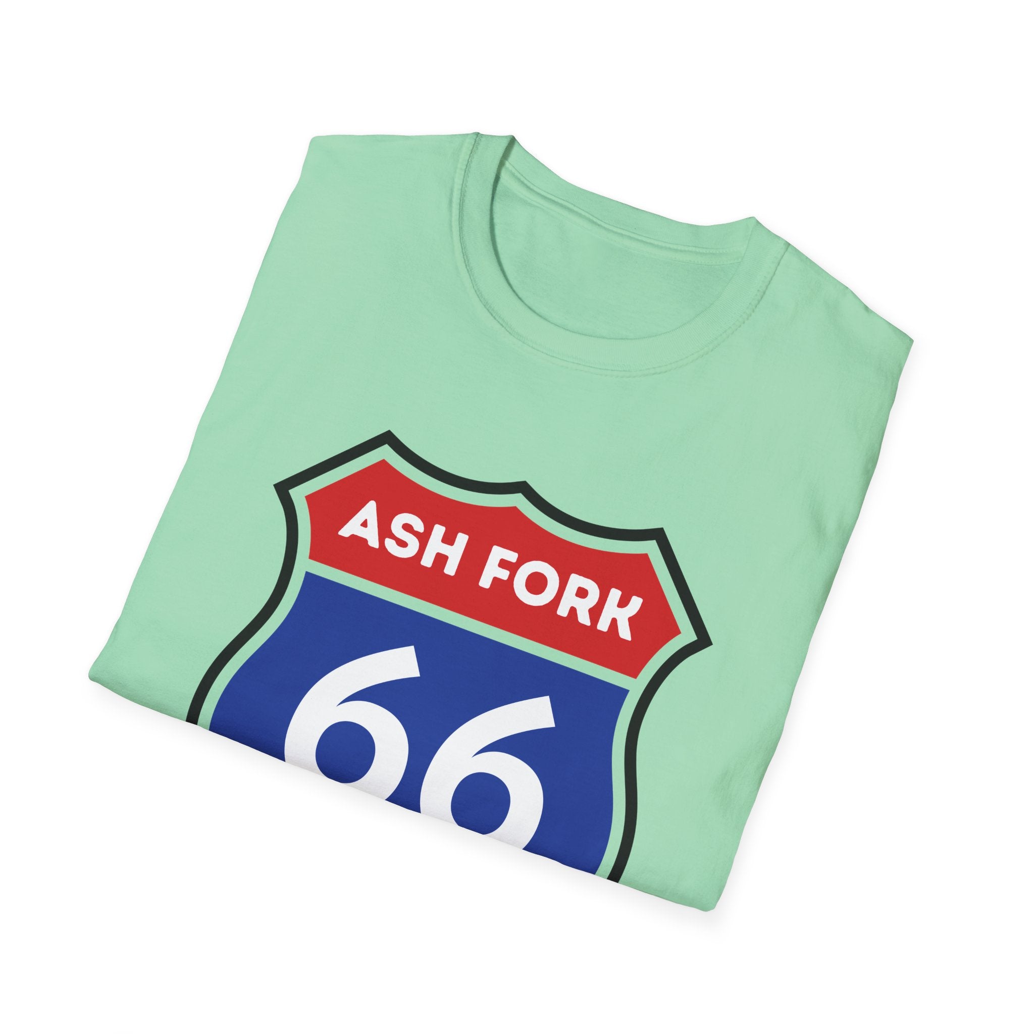 Ash Fork 66 Shield T-Shirt | Route 66 Arizona Road Sign Tee