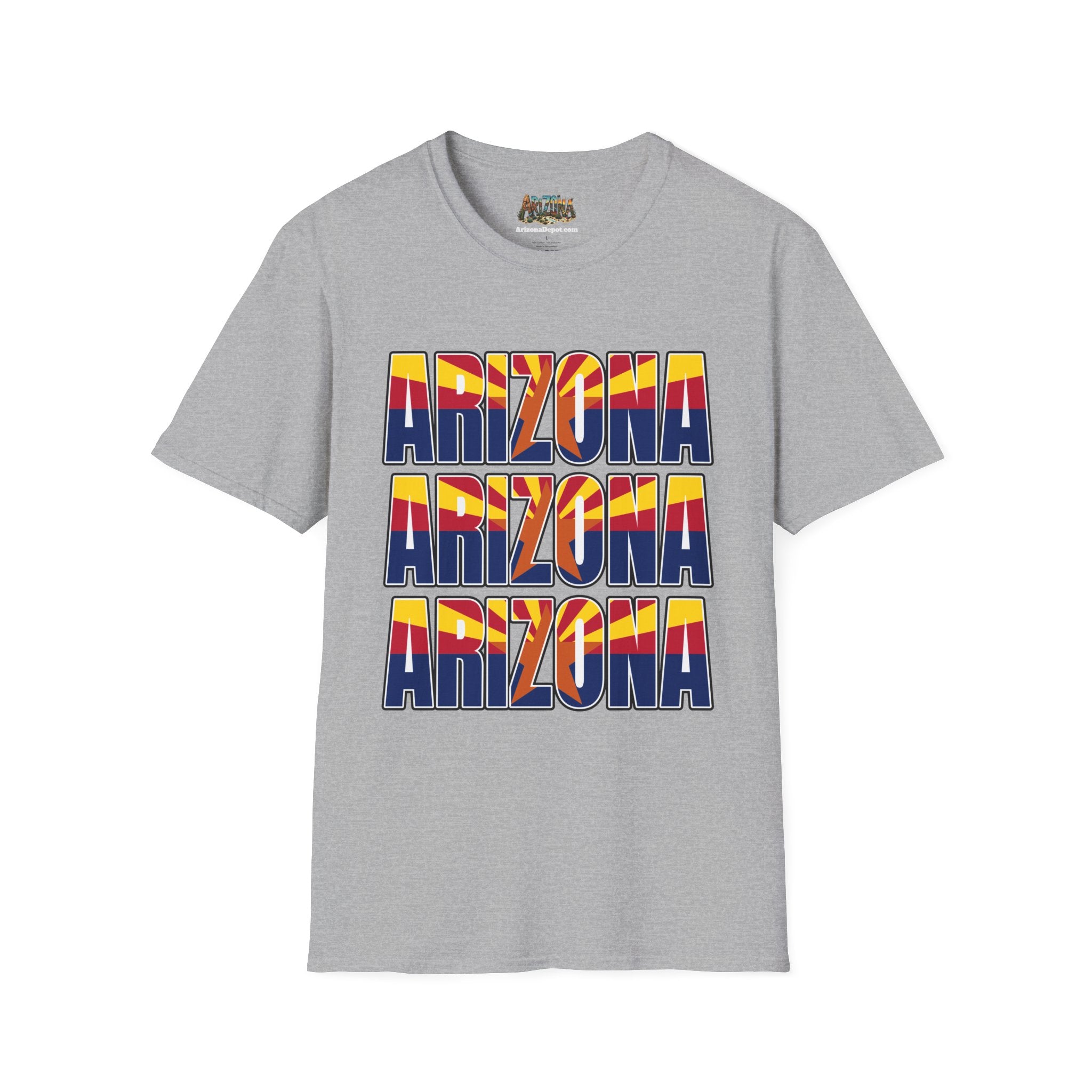 Arizona Vintage Graphic T-Shirt, Unisex Tee for Travel Lovers, Summer Fashion, Gift for Arizona State Fans, Retro Aesthetic Shirt