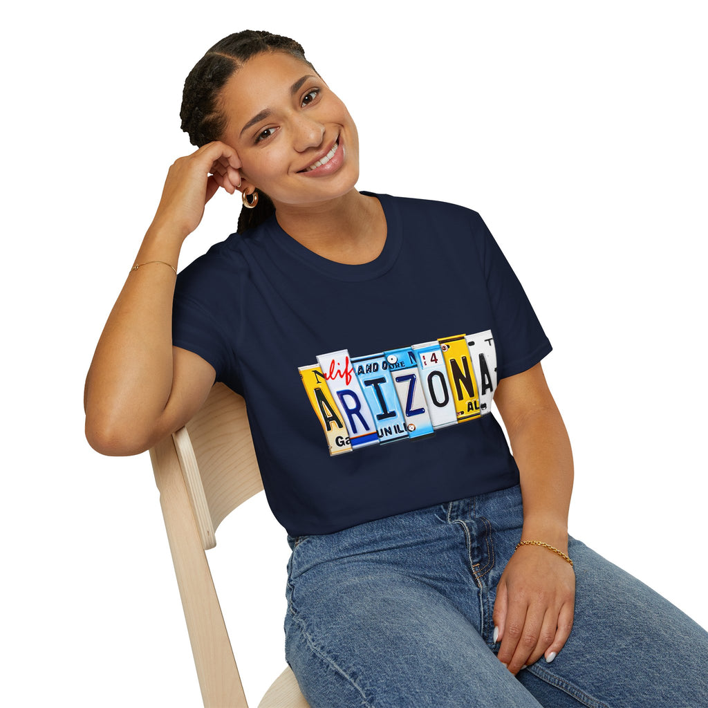 Arizona License Plate Collage T-Shirt | State Graphic Tee