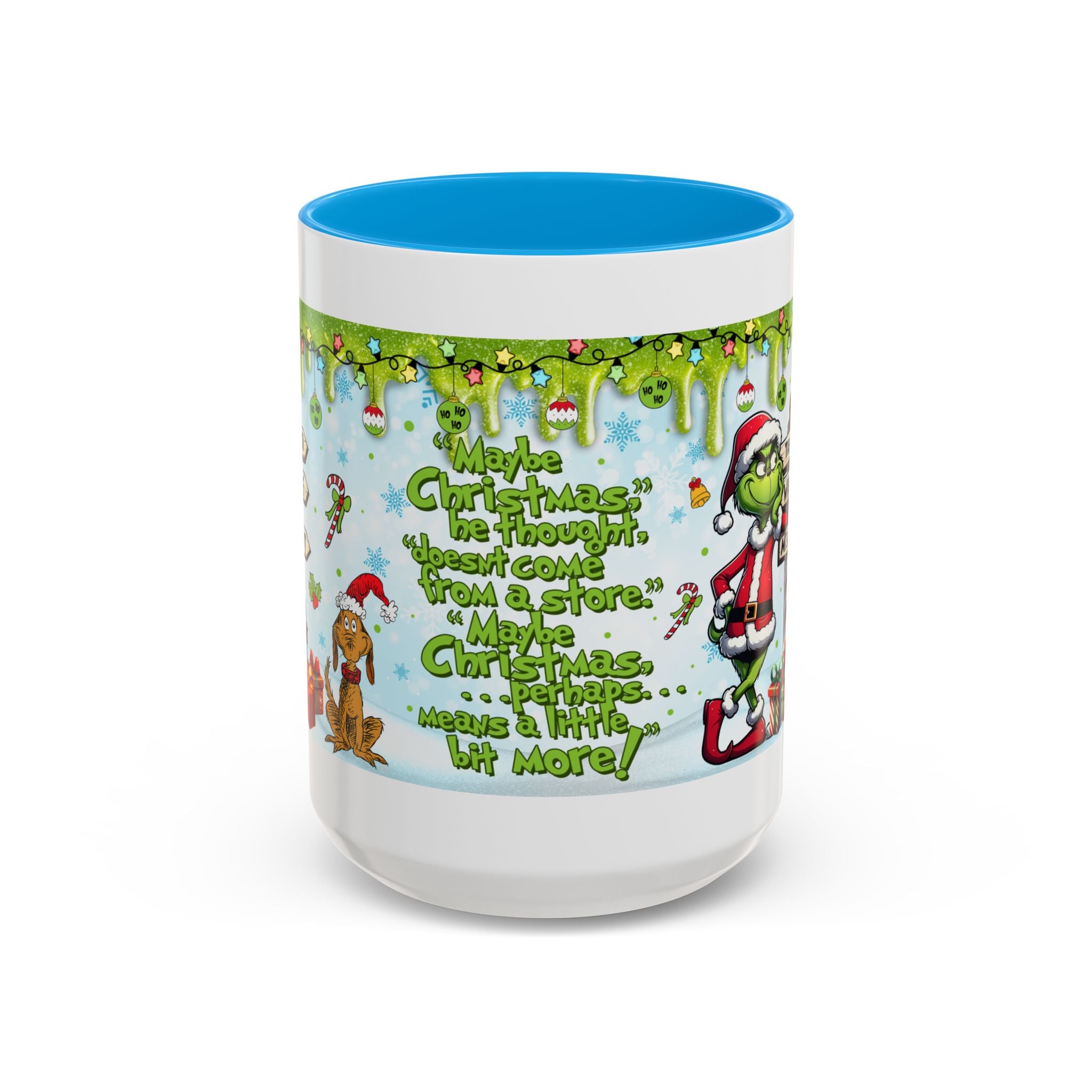 Grinch Christmas Mug | Colorful 11oz 15oz Ceramic Coffee Cup