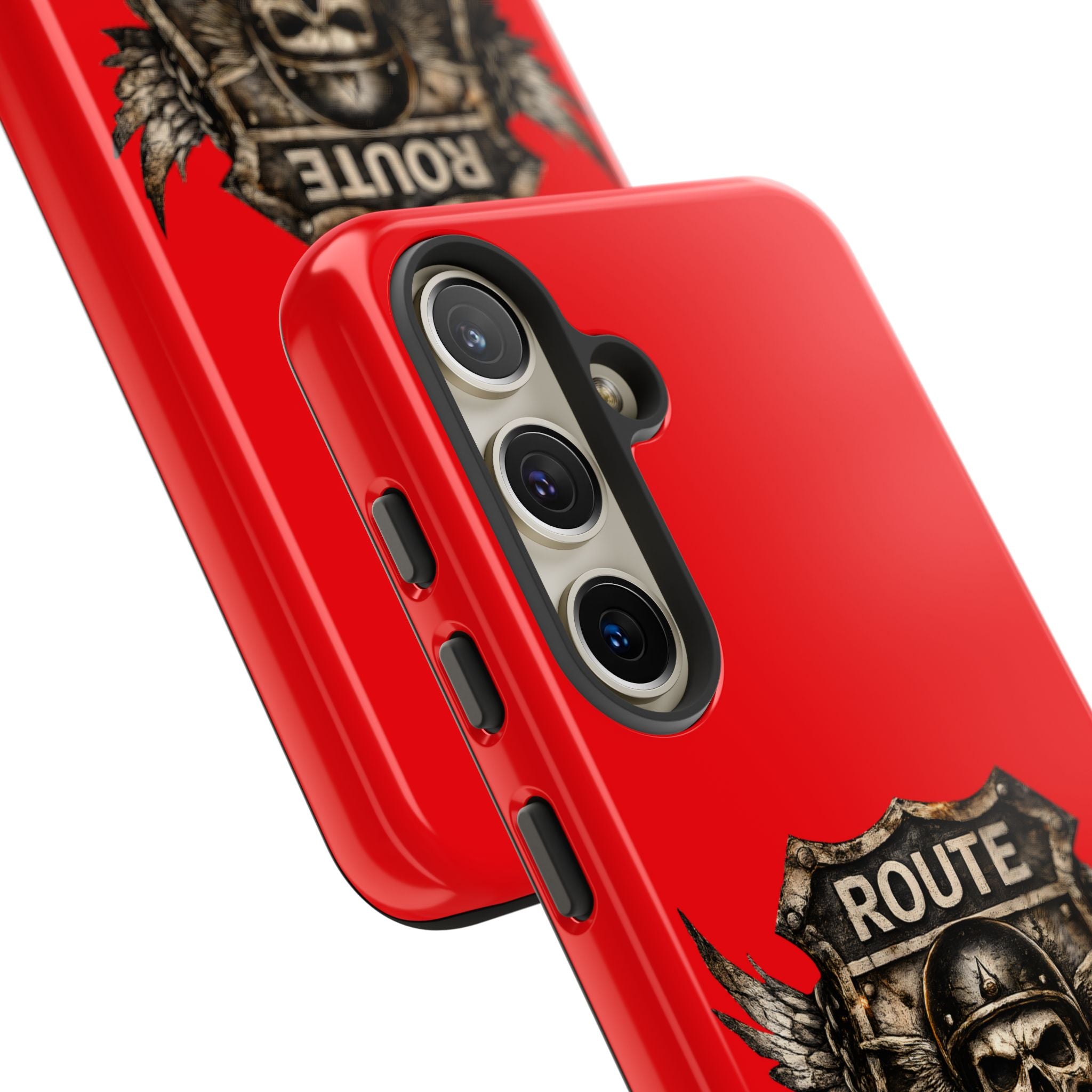 Route 66 Skull Helmet phone case | Motorcycle emblem, Ride the Legend