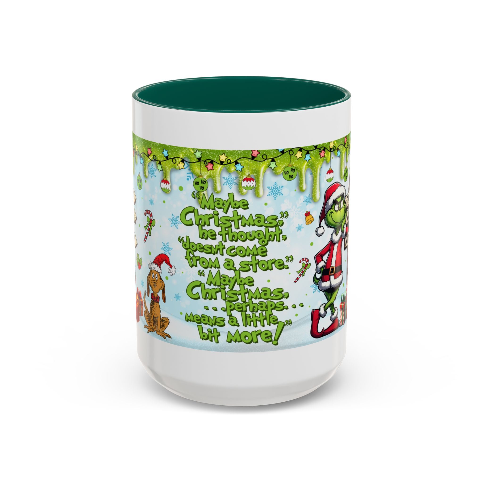 Grinch Christmas Mug | Colorful 11oz 15oz Ceramic Coffee Cup