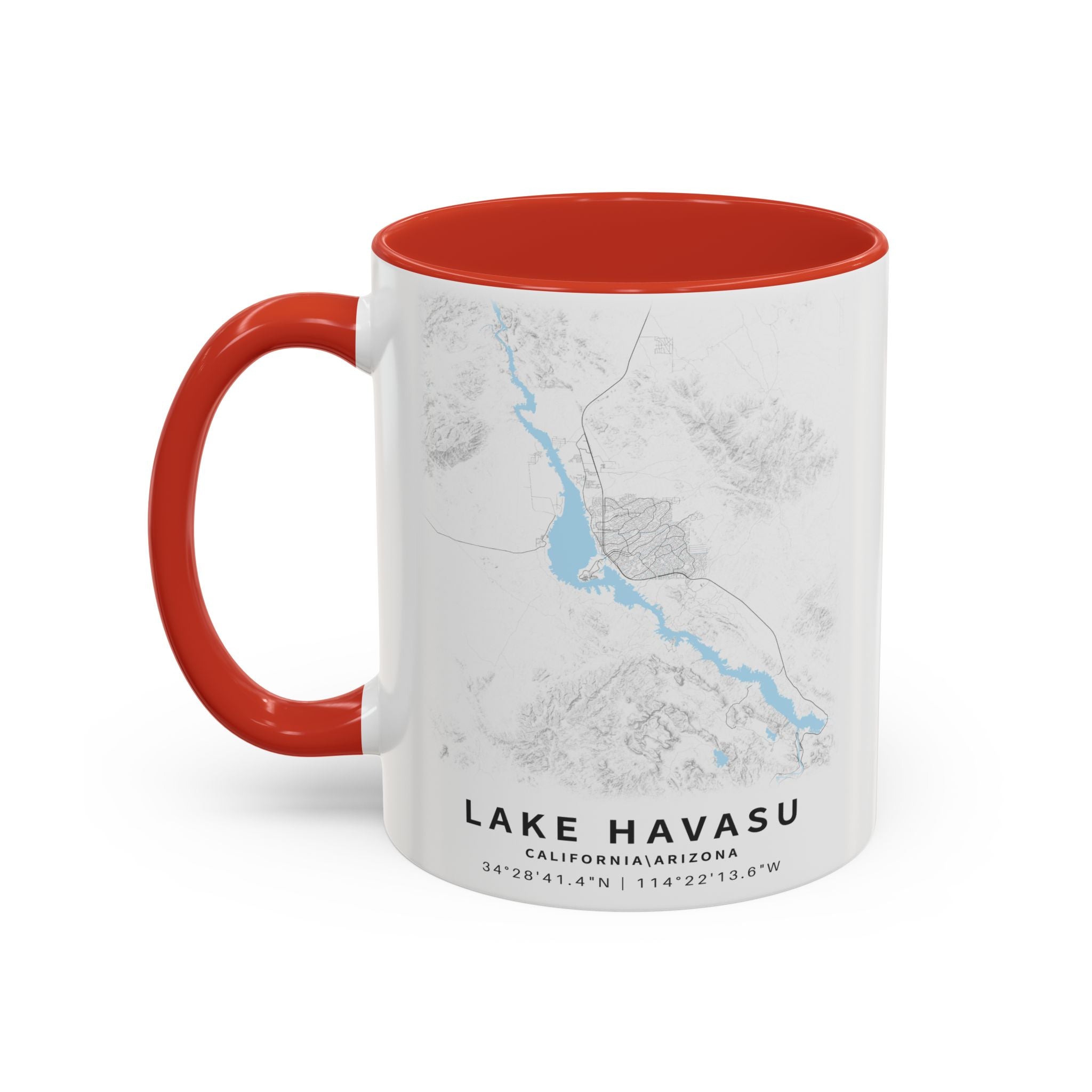 Lake Havasu map Accent Coffee Mug | 11oz 15oz