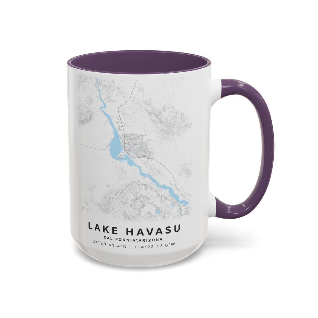 Lake Havasu map Accent Coffee Mug | 11oz 15oz