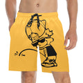 OPee Trunks Orange Men's Mid-Length Beach Shorts Free Shipping