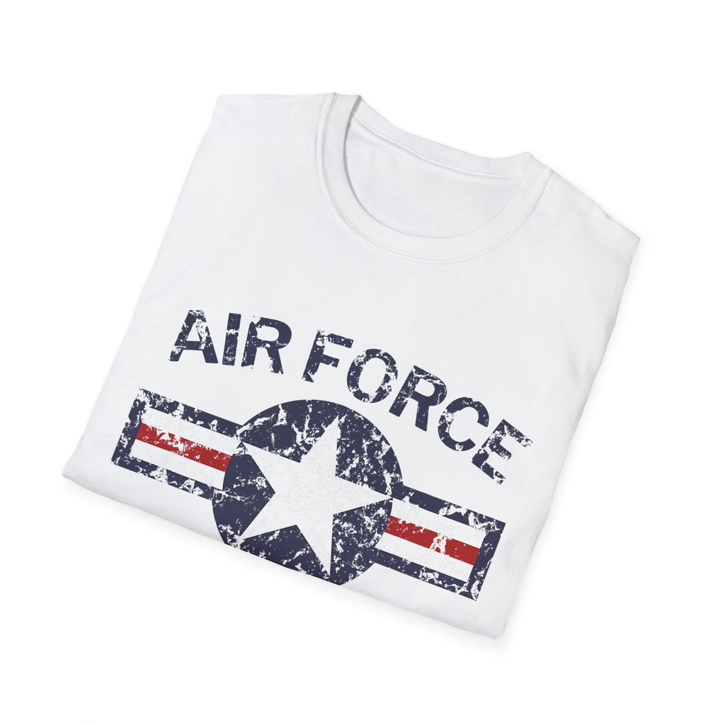 Air Force Veteran Distressed Logo T-Shirt | Military Star Stripe Tee