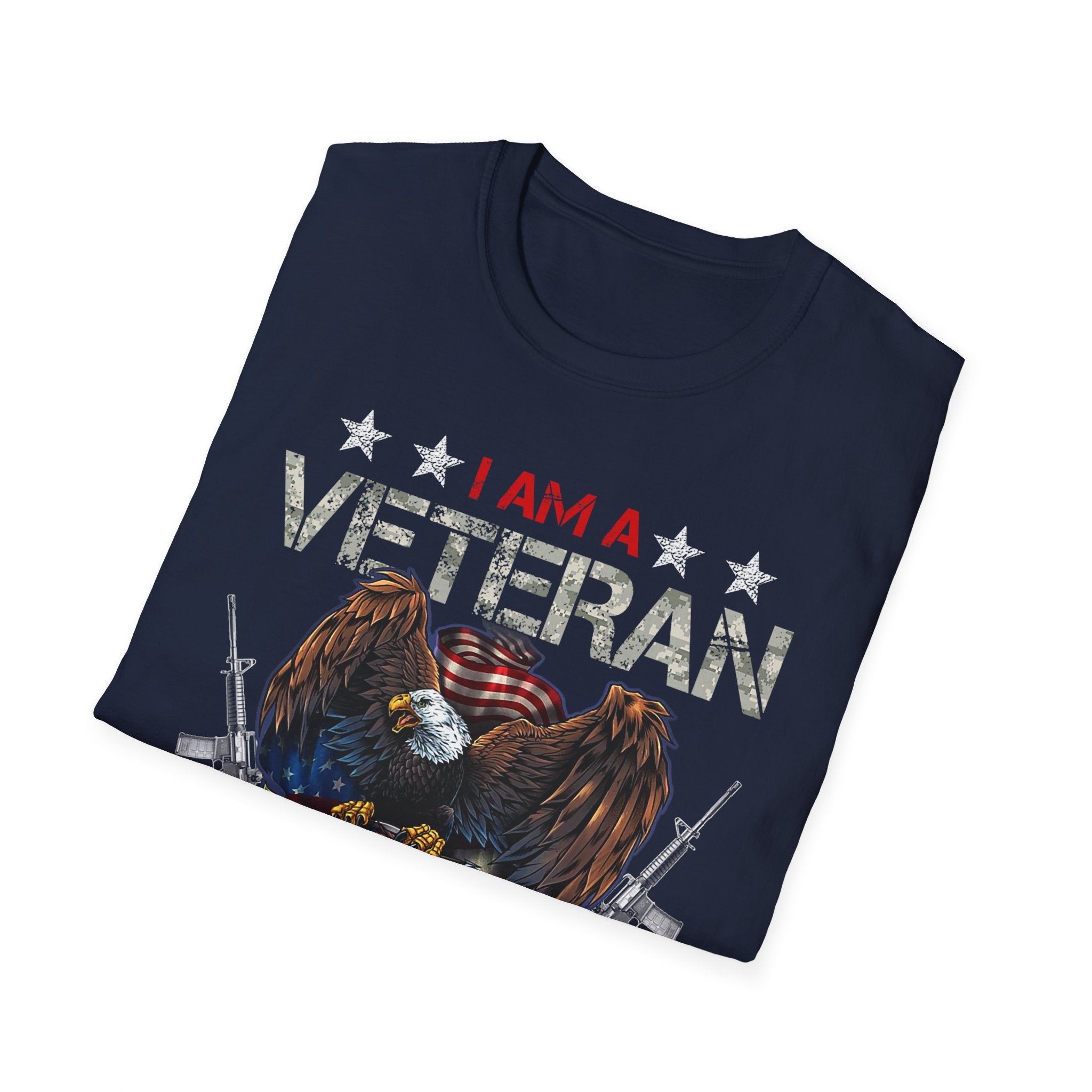 I Am Veteran My Oath Never Expires T-Shirt | Eagle American Flag Military Pride