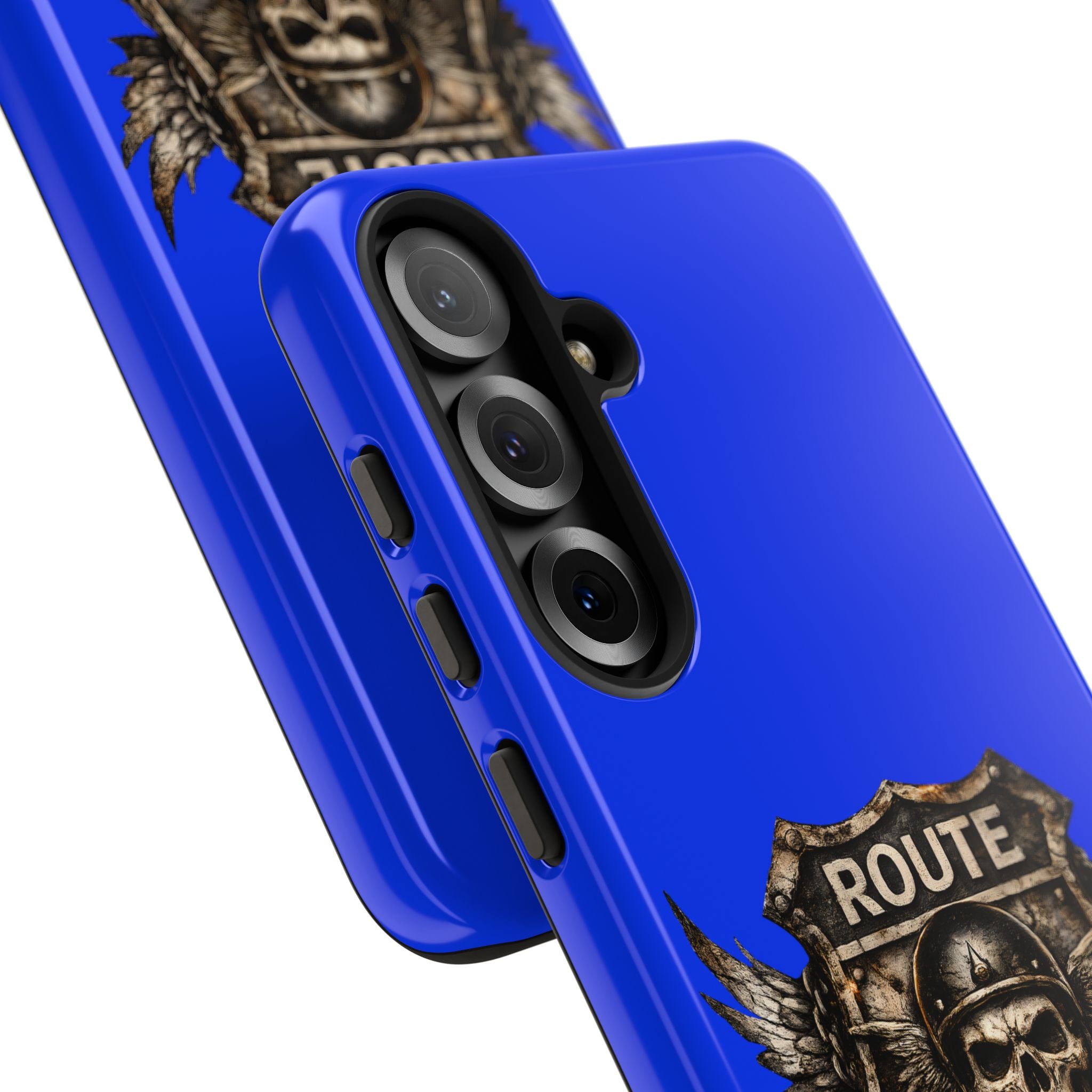 Route 66 Skull Helmet phone case | Motorcycle emblem, Ride the Legend