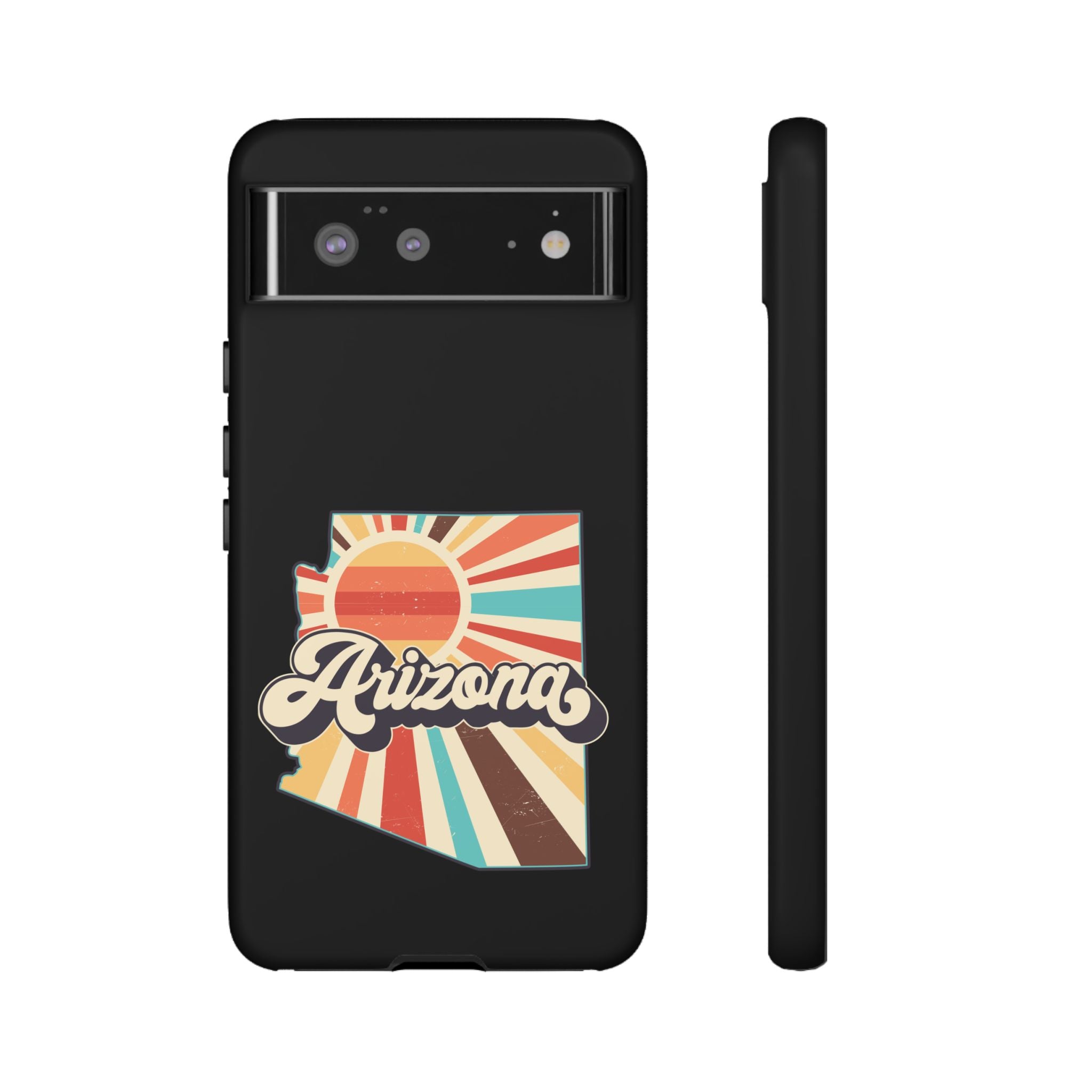 Arizona State Outline Retro Sunset Phone Case | AZ Tough Case