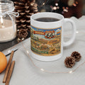 Historic Vintage Route 66 Arizona map mug | Route 66 Ceramic Mug