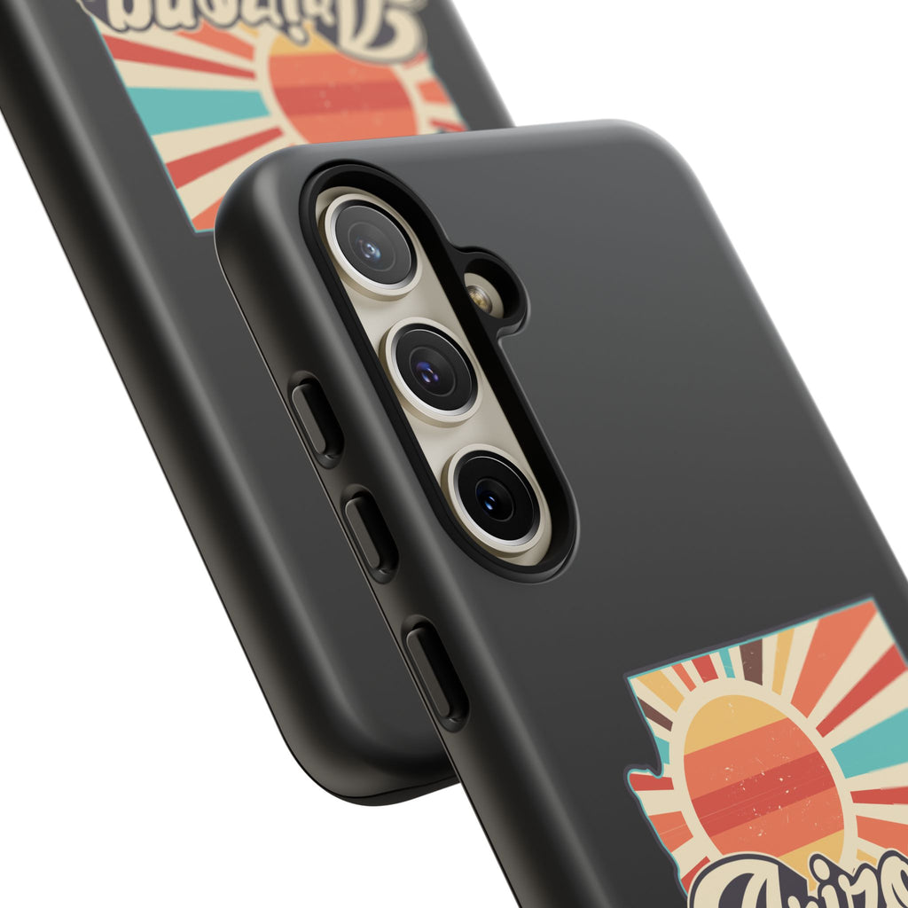 Arizona State Outline Retro Sunset Phone Case | AZ Tough Case