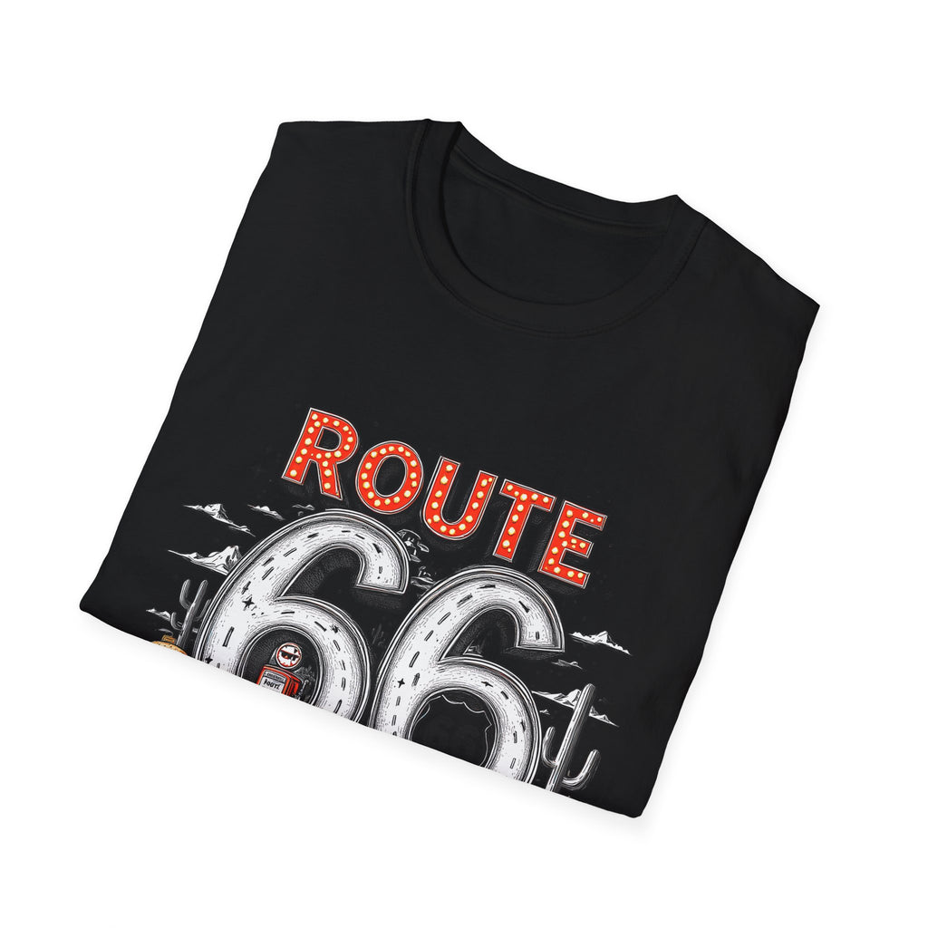 Route 66 Vintage Roadtrip T-Shirt | Classic Highway Car Signage