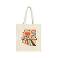 Arizona retro sunset Tote Bag | state outline, vintage rays
