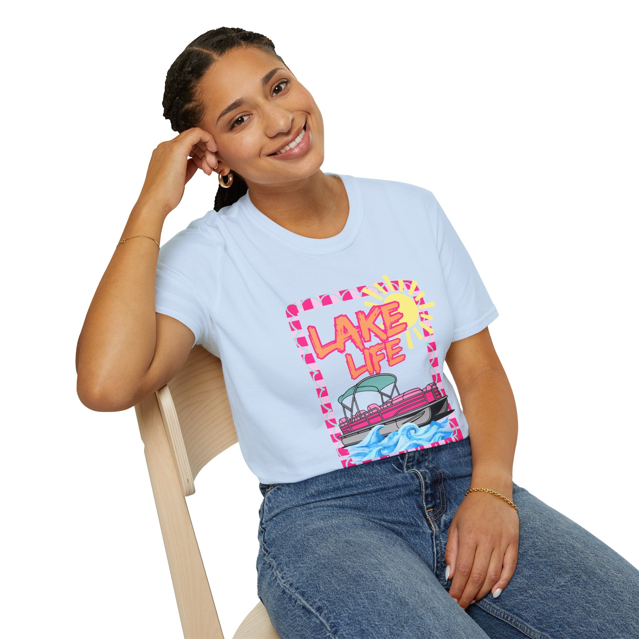 Lake Life Pontoon Boat T-Shirt | Summer Lake Vibes