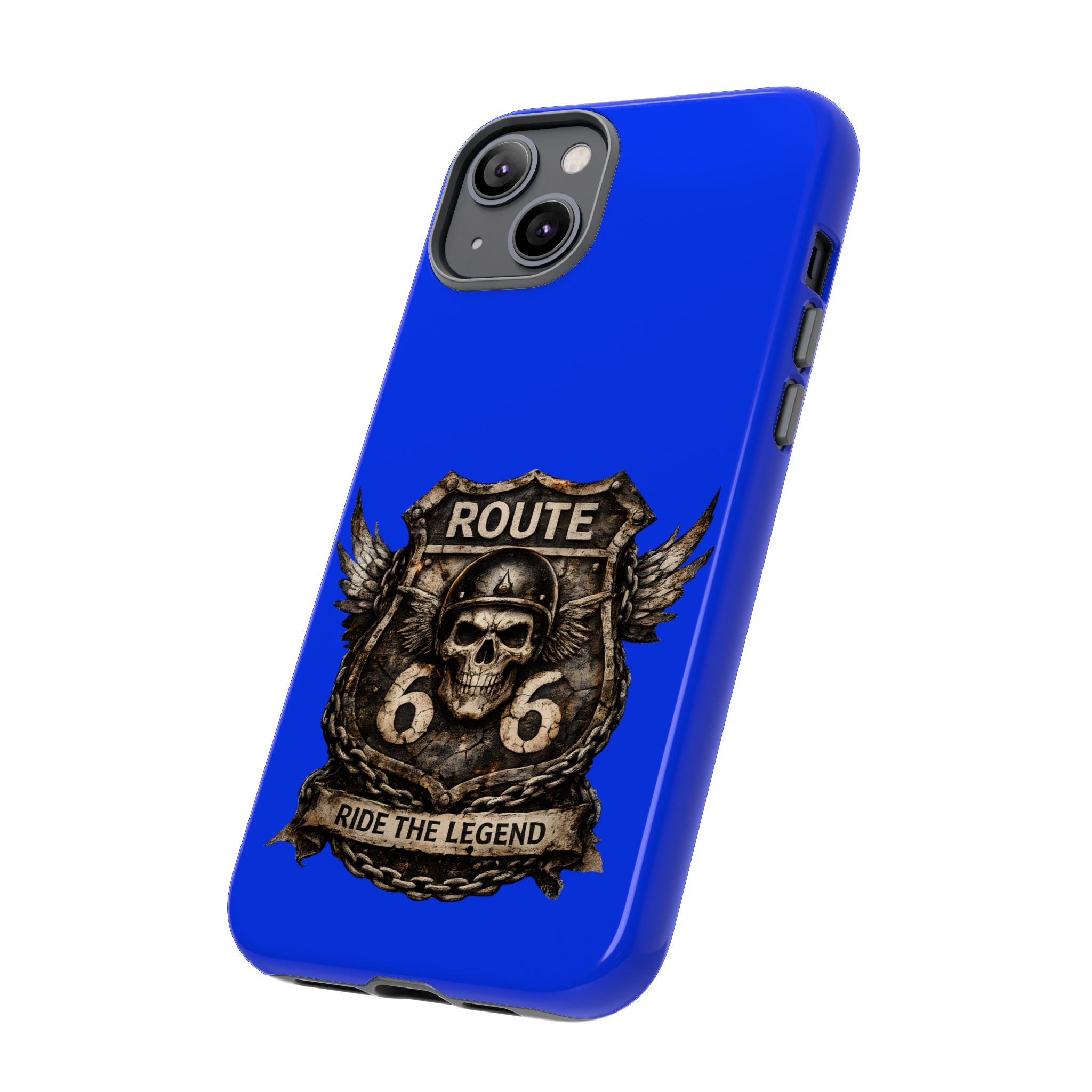 Route 66 Skull Helmet phone case | Motorcycle emblem, Ride the Legend