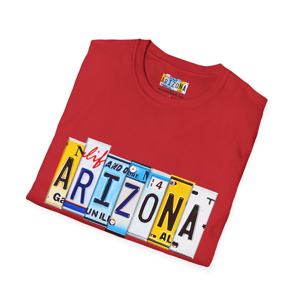 Arizona License Plate Collage T-Shirt | State Graphic Tee
