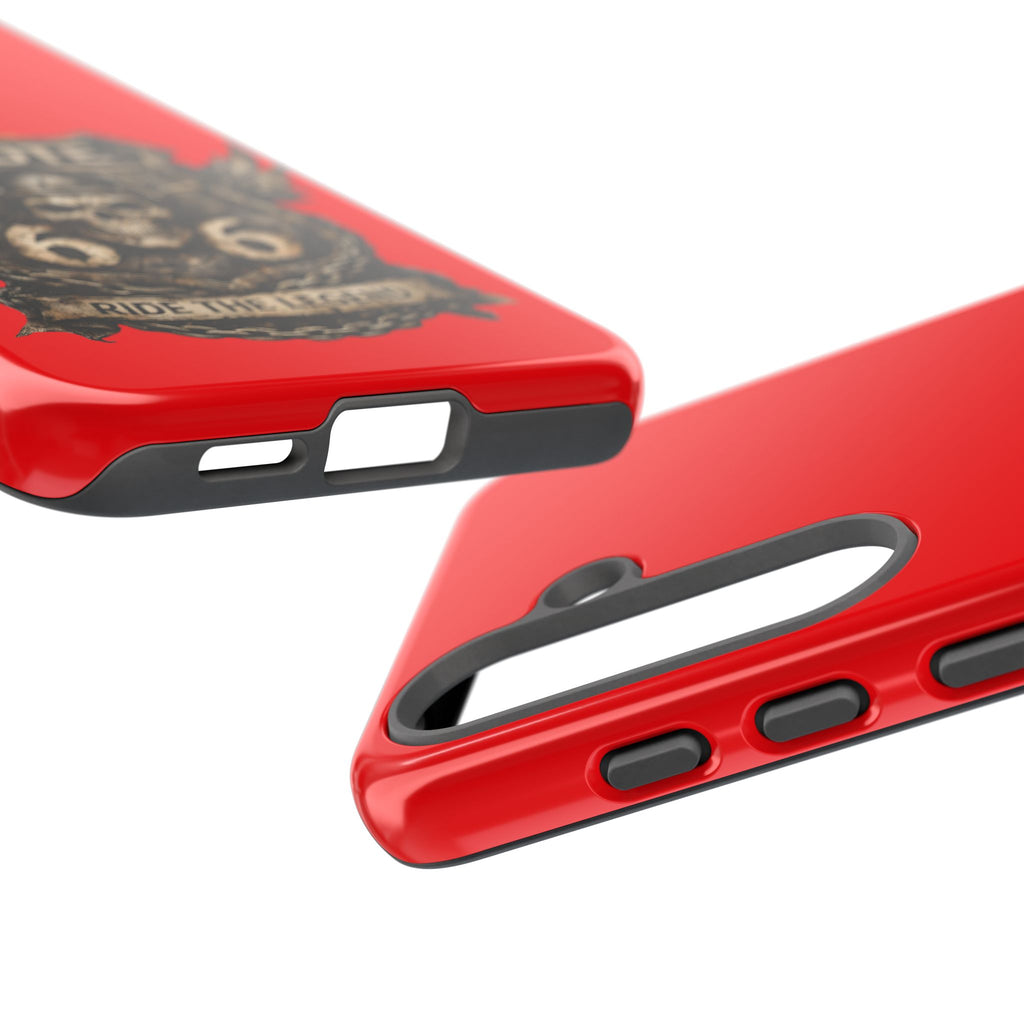 Route 66 Skull Helmet phone case | Motorcycle emblem, Ride the Legend
