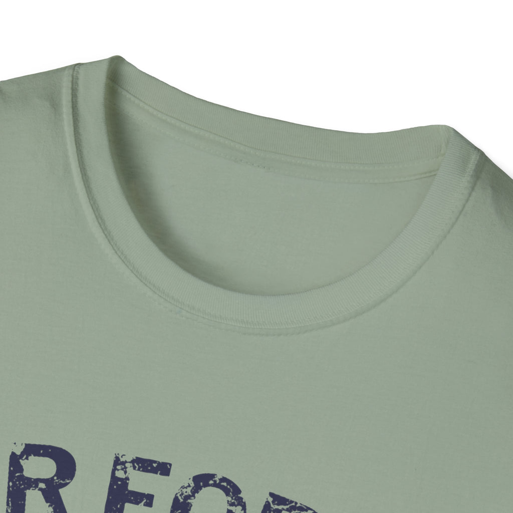 Air Force Veteran Distressed Logo T-Shirt | Military Star Stripe Tee