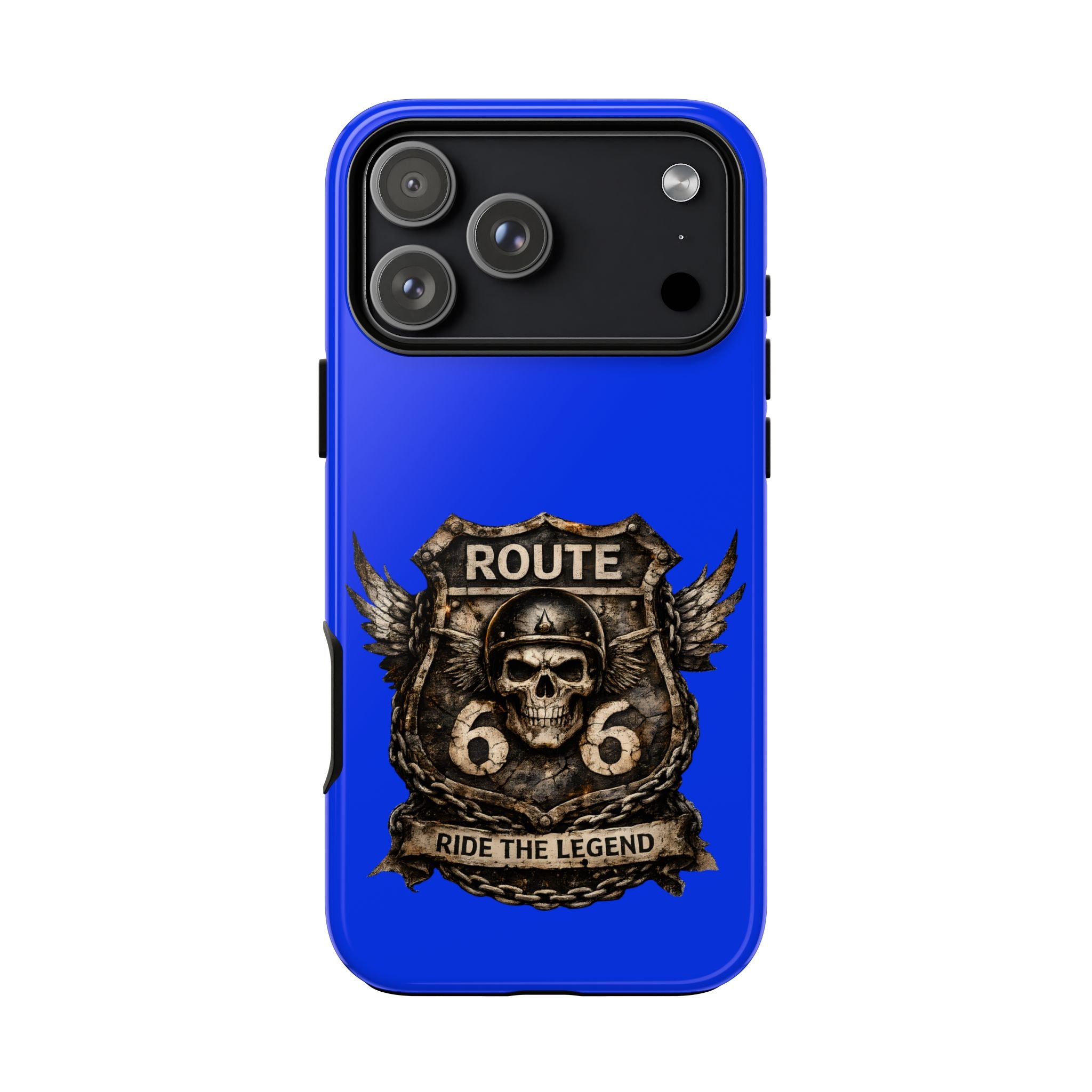 Route 66 Skull Helmet phone case | Motorcycle emblem, Ride the Legend