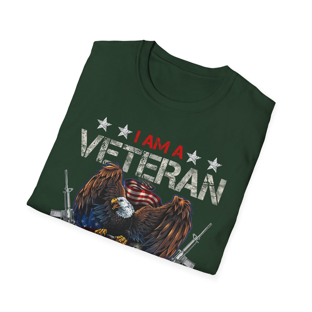 I Am Veteran My Oath Never Expires T-Shirt | Eagle American Flag Military Pride